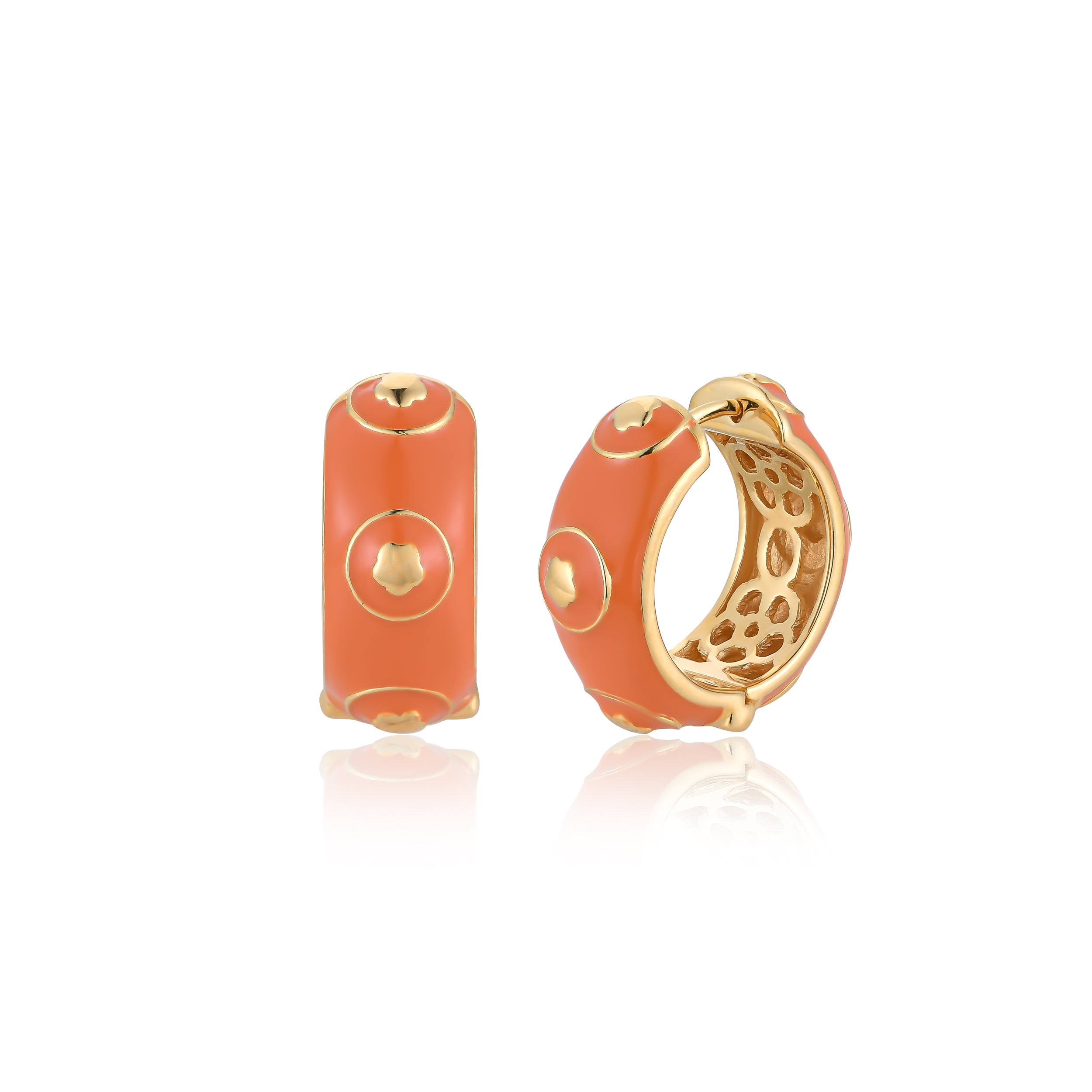 Coral Bloomelle Hoops