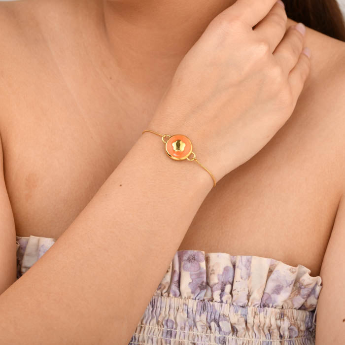 Coral Bloomelle Chain Bracelet