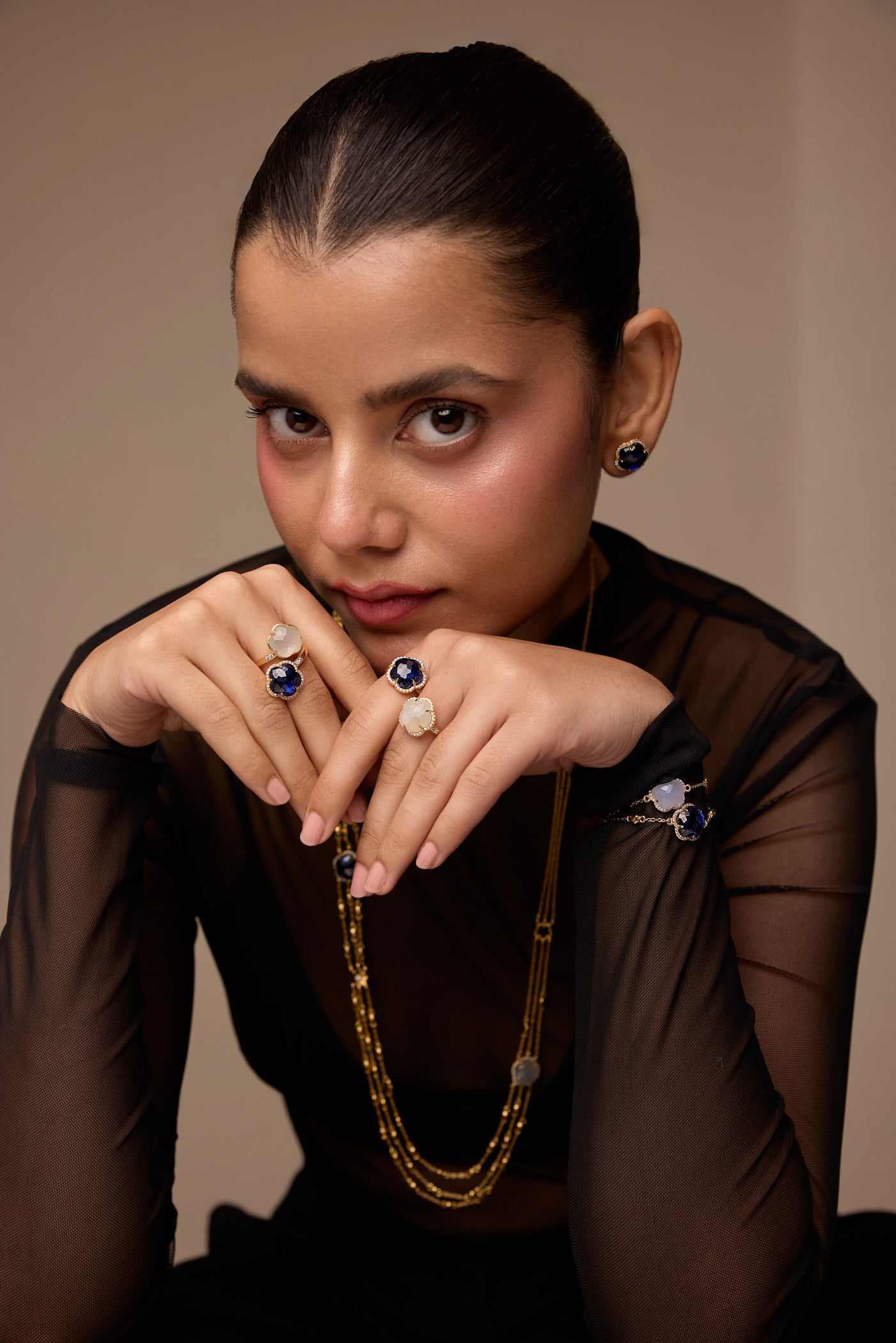 Bloom Twinstone Celeste Necklace