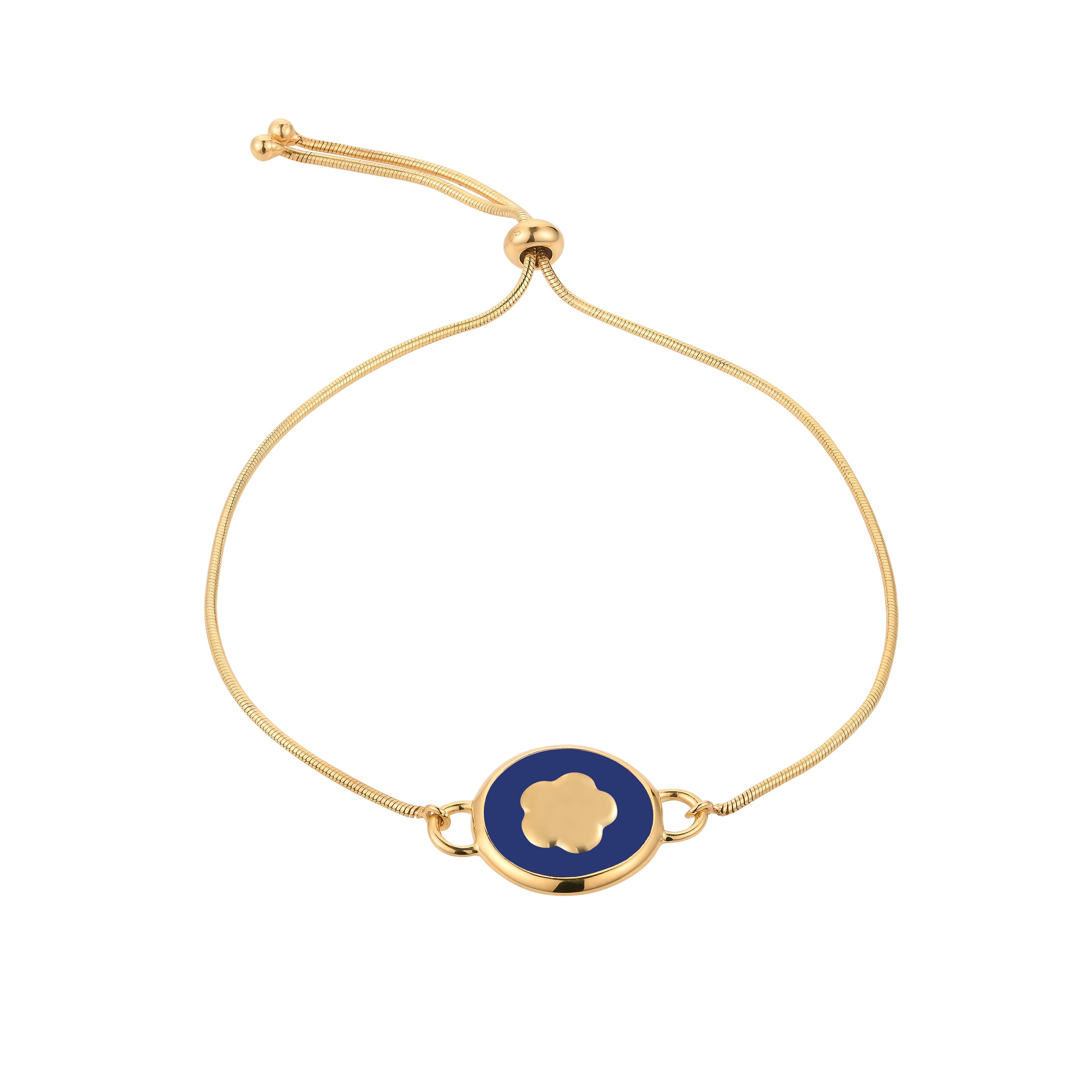 Royal Blue Bloomelle Chain Bracelet
