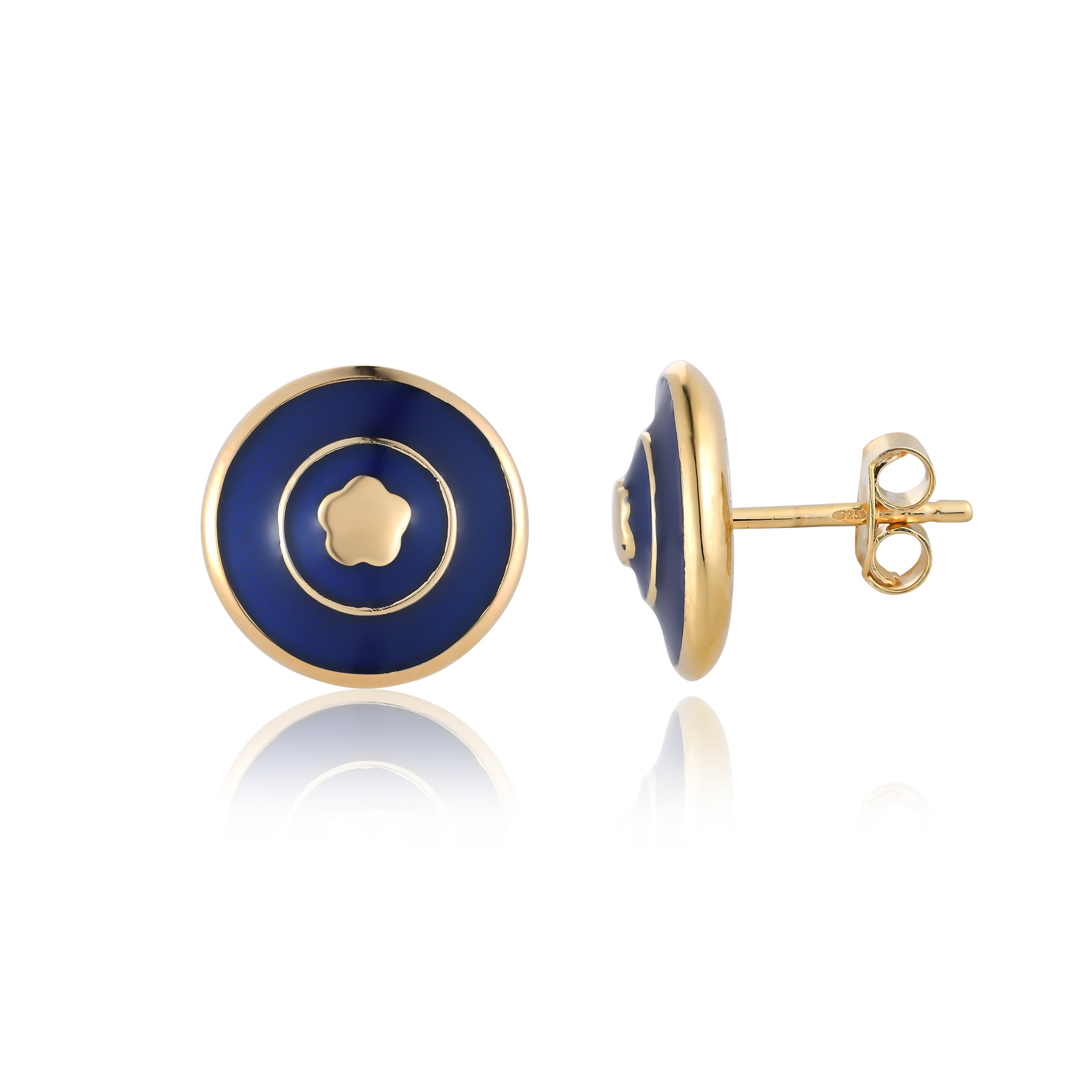 Royal Blue Bloomelle Studs