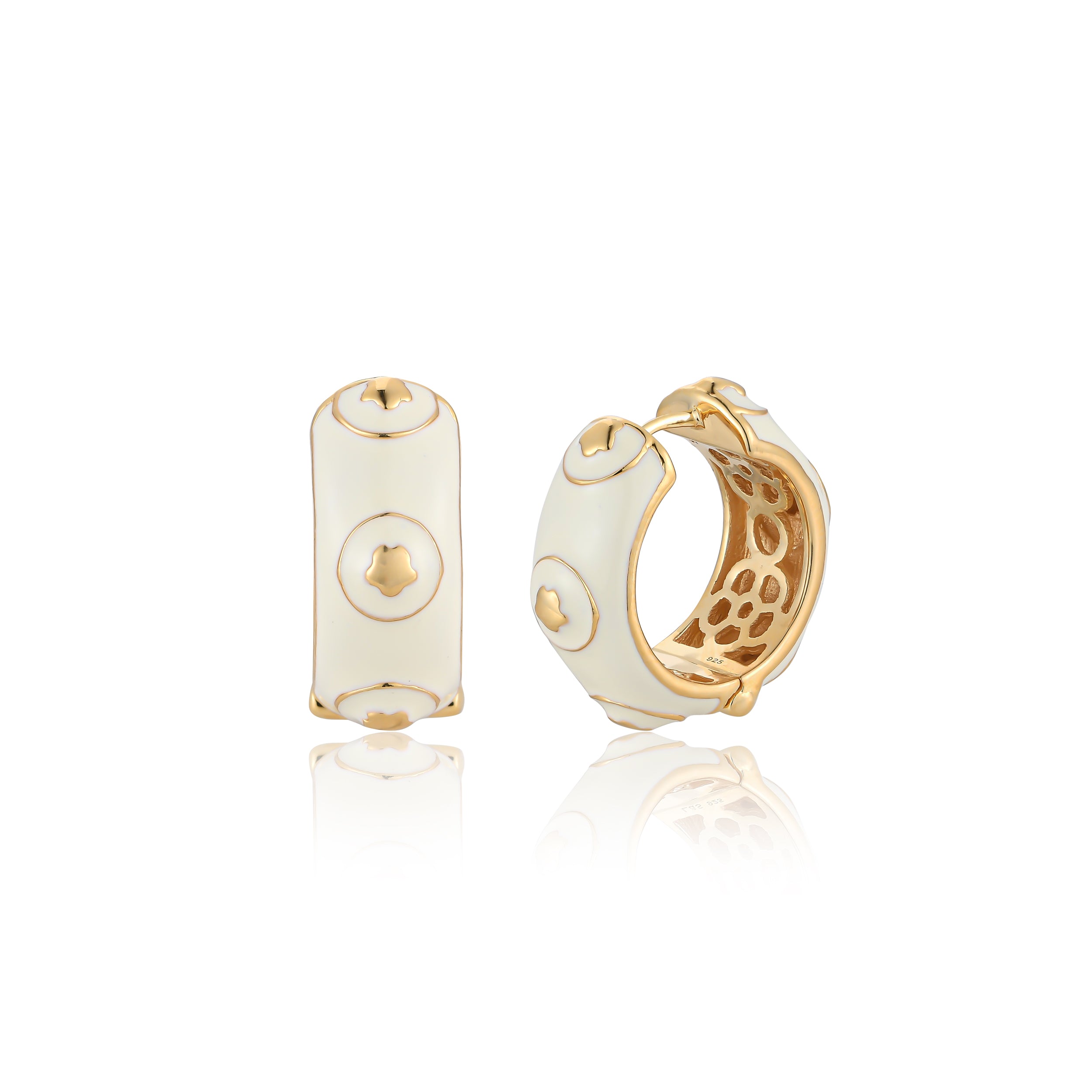 Ivory Bloomelle Hoops