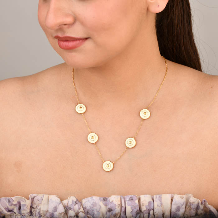 Ivory Bloomelle Cascade Necklace