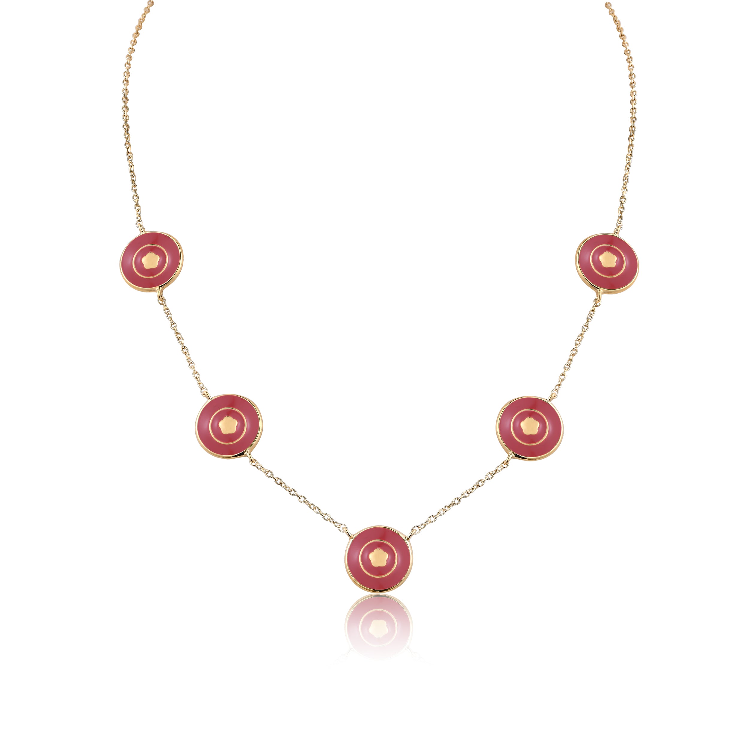 Blush Pink Bloomelle Cascade Necklace