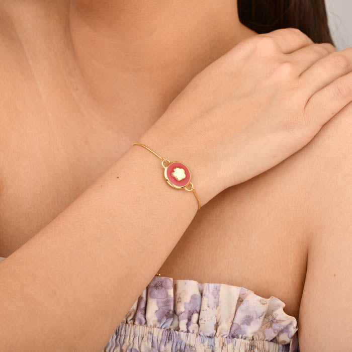 Blush Pink Bloomelle Chain Bracelet