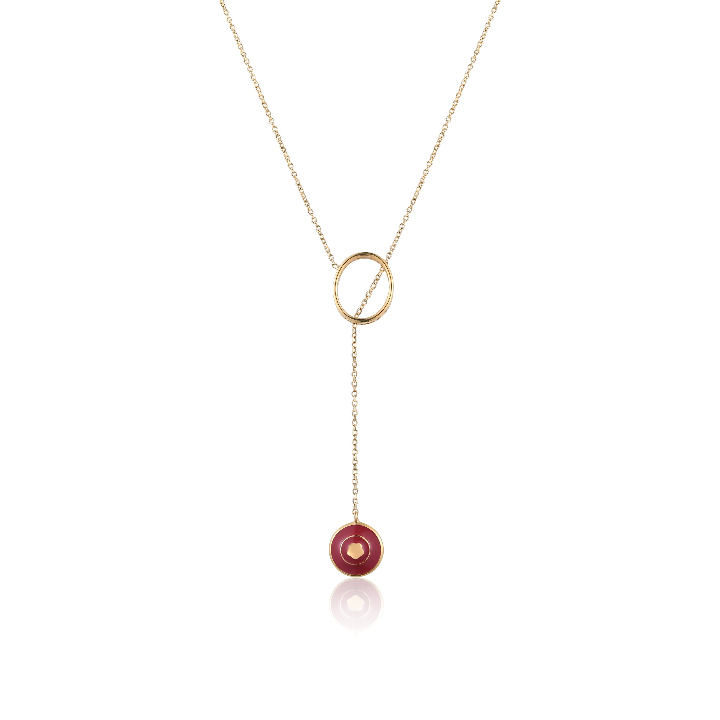 Blush Pink Lariat Necklace