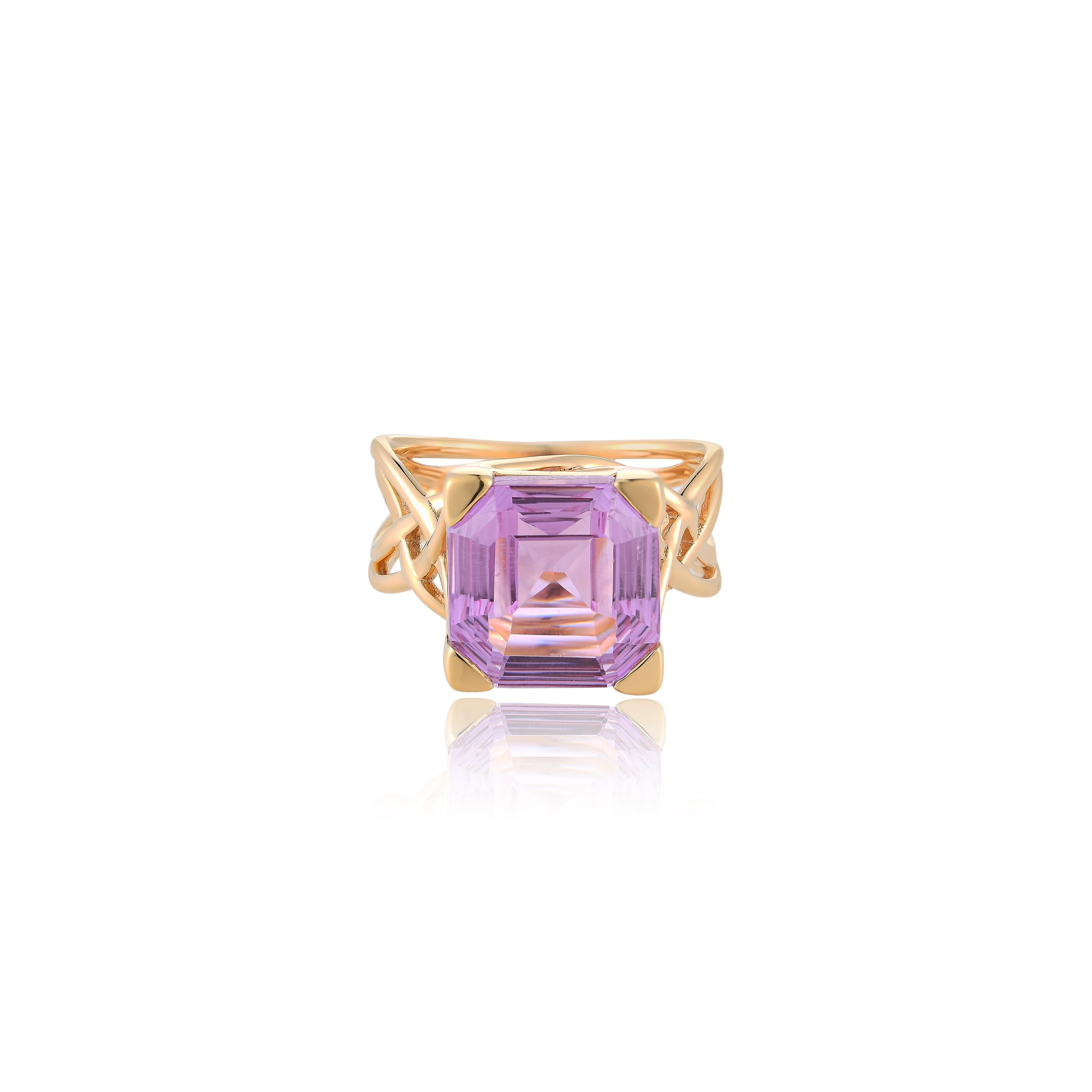 Amethia Kunzite Quartz Ring