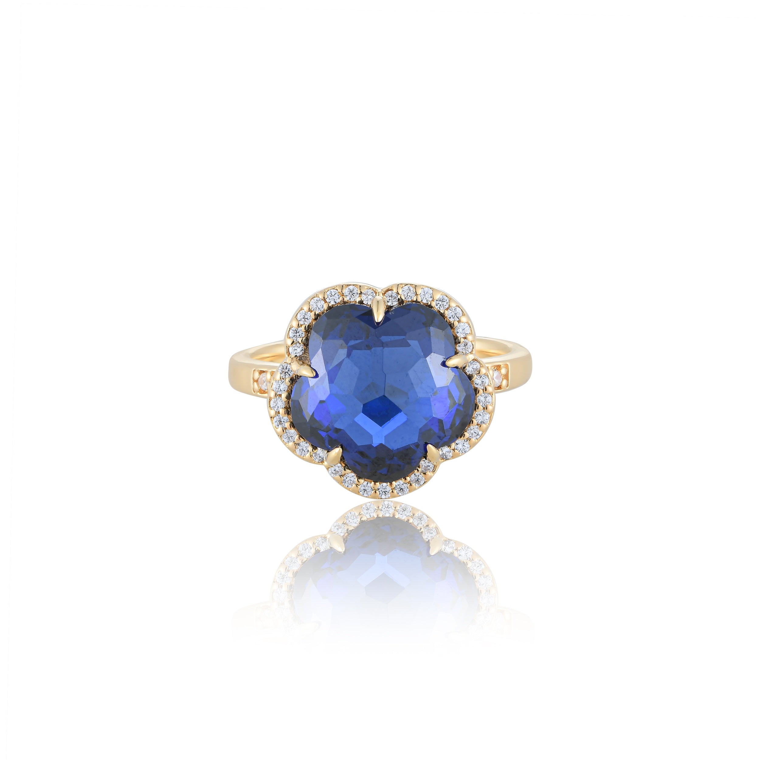 Bloom Blue Sapphire-Ignis Ring