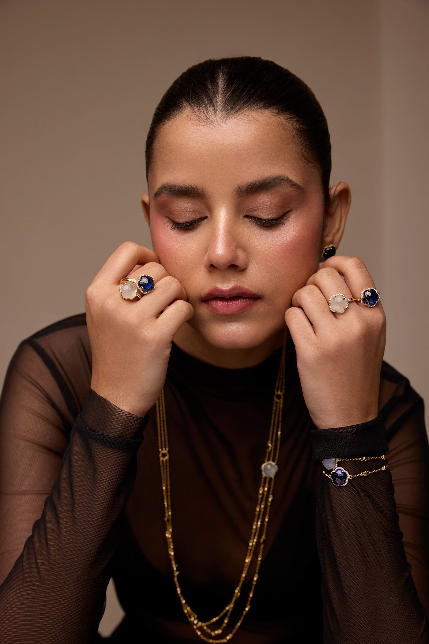 Bloom Blue Sapphire-Ignis Ring