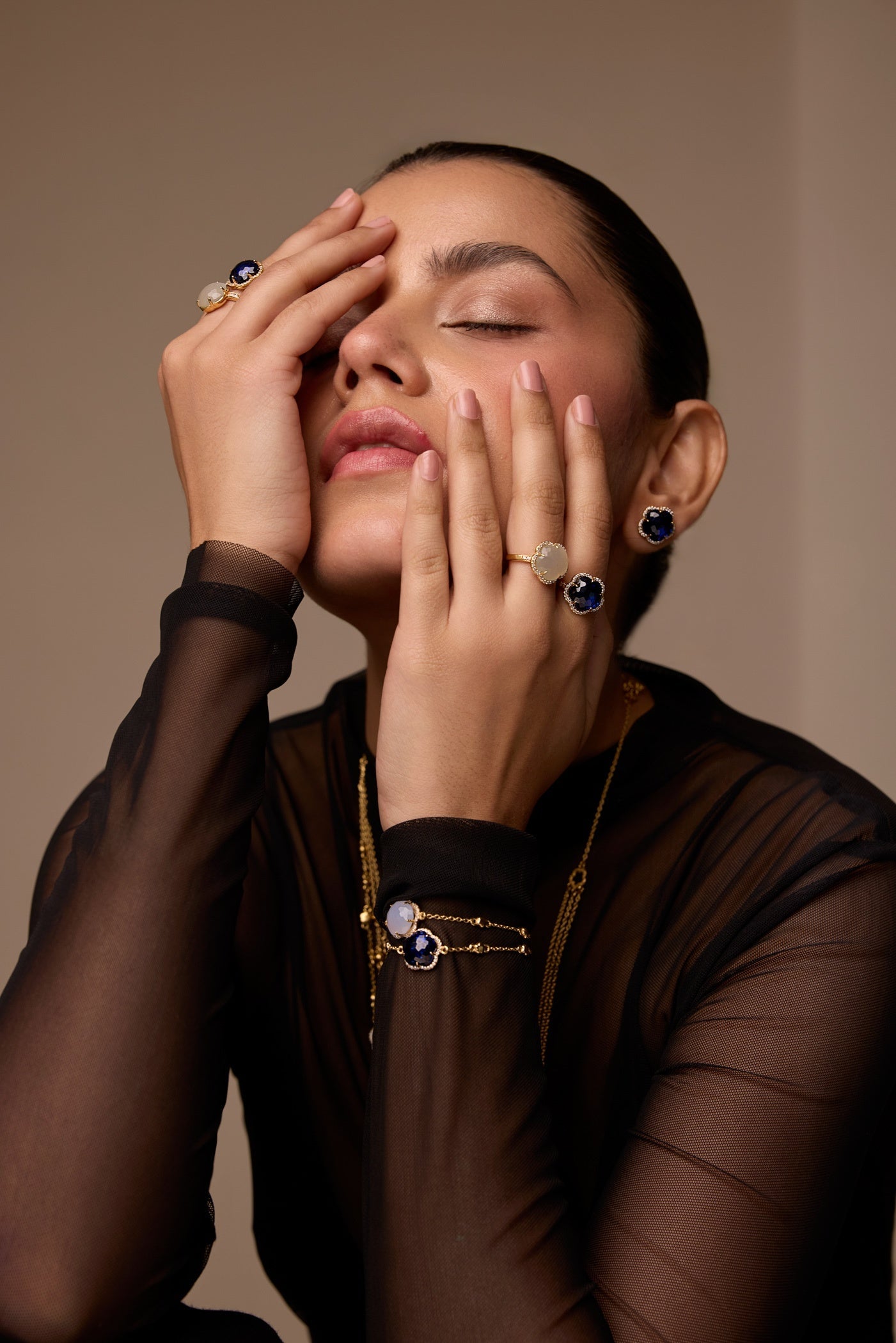 Bloom Blue Sapphire-Ignis Ring