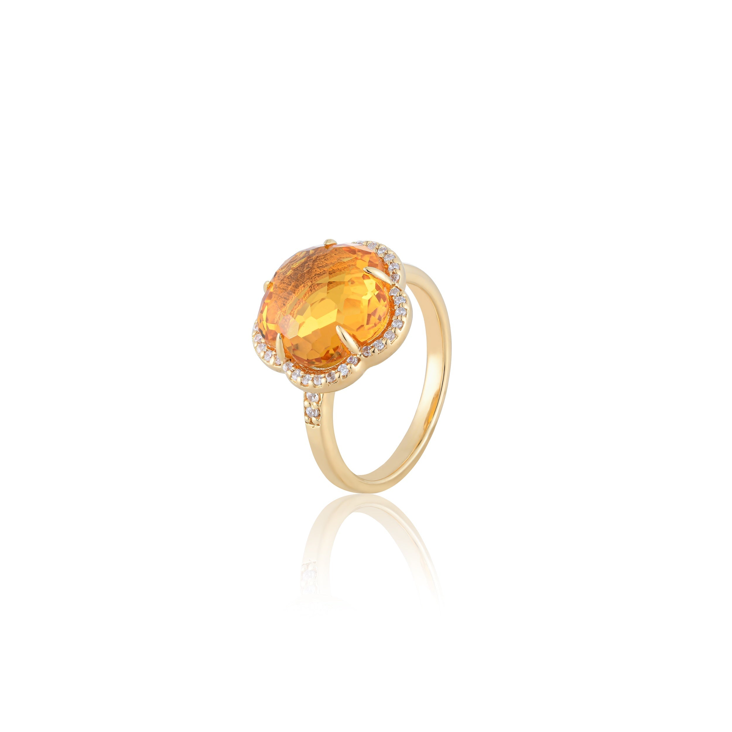 Bloom Citrine-Gleam Ring