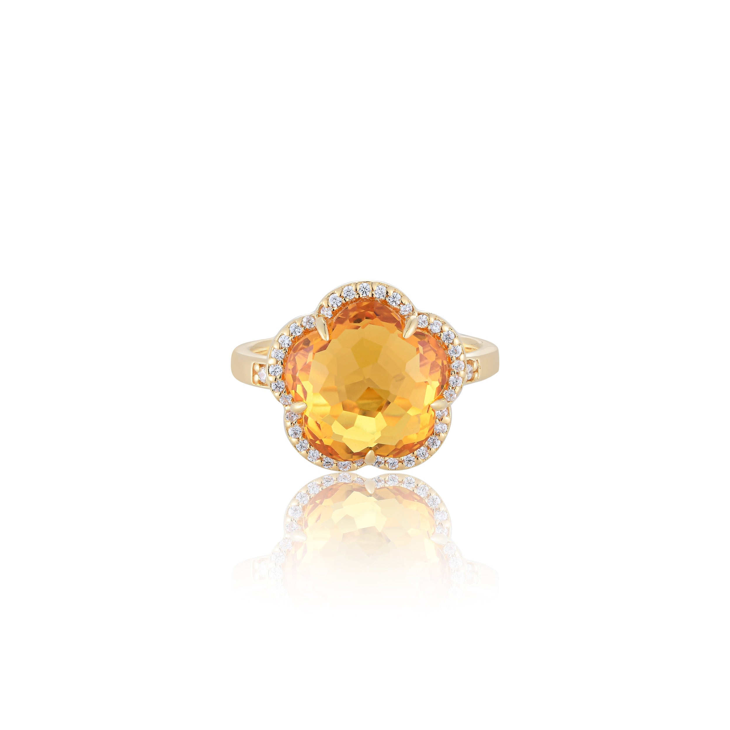 Bloom Citrine-Gleam Ring