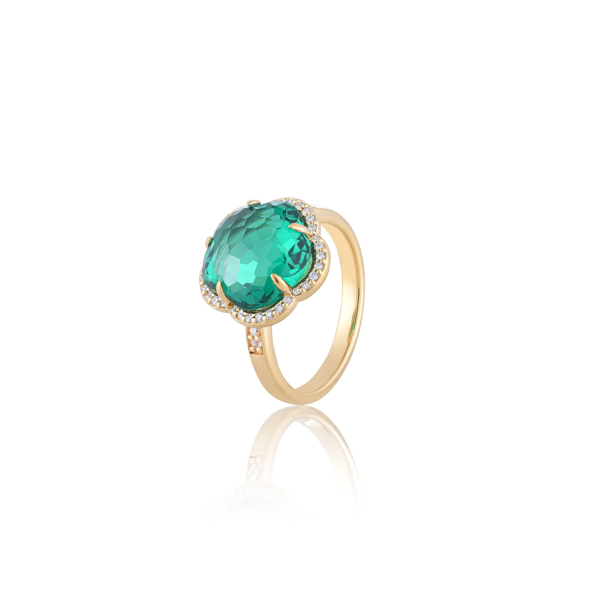 Bloom Emerald-Inferno Ring