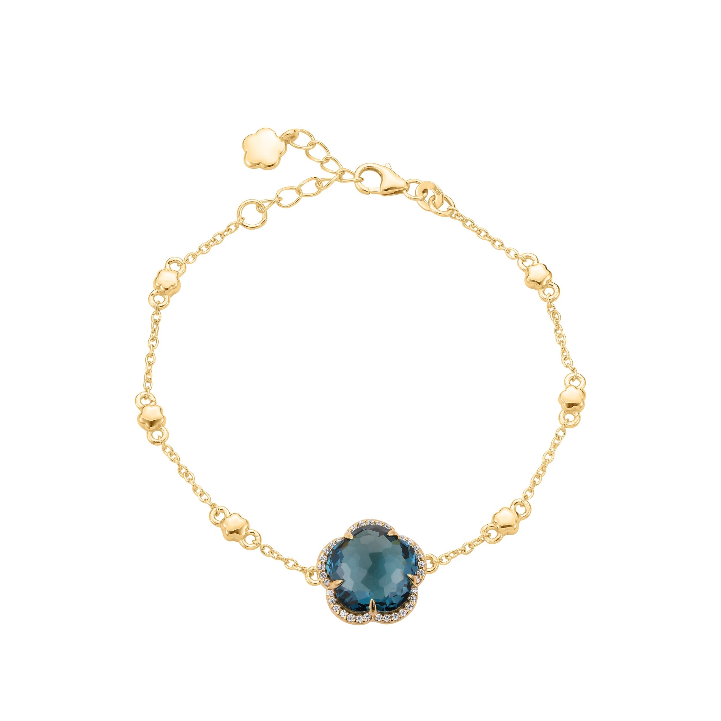 Bloom London Blue Gem Bracelet