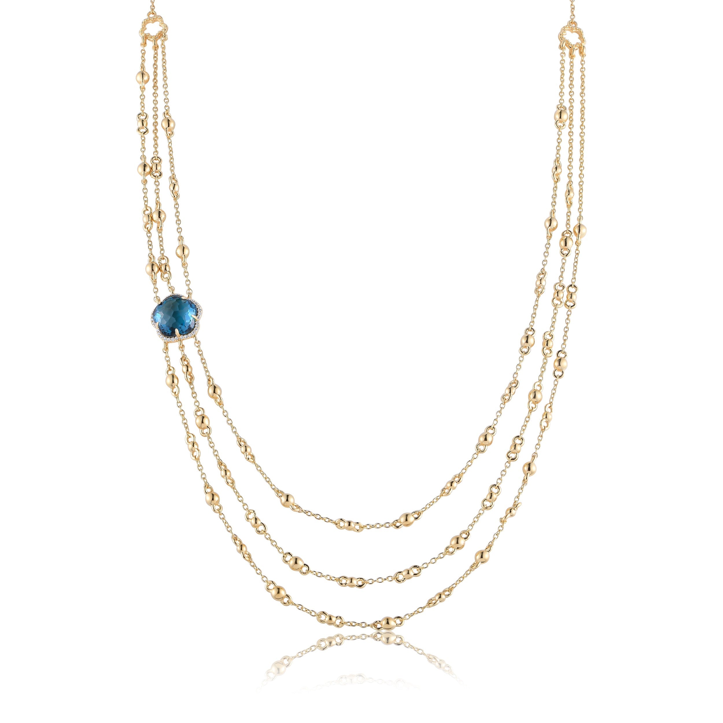 Bloom London Blue Gem Necklace
