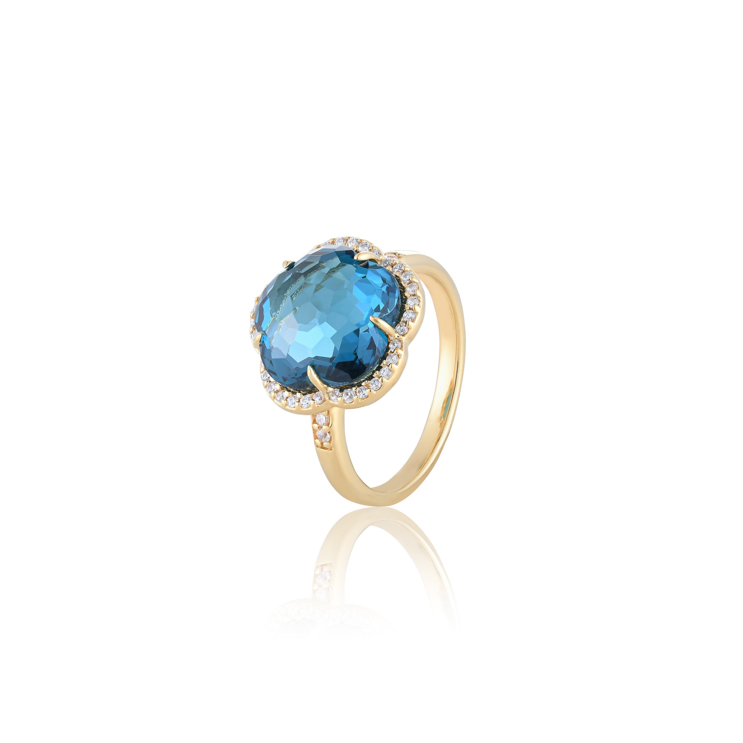 Bloom London Blue Gem Ring