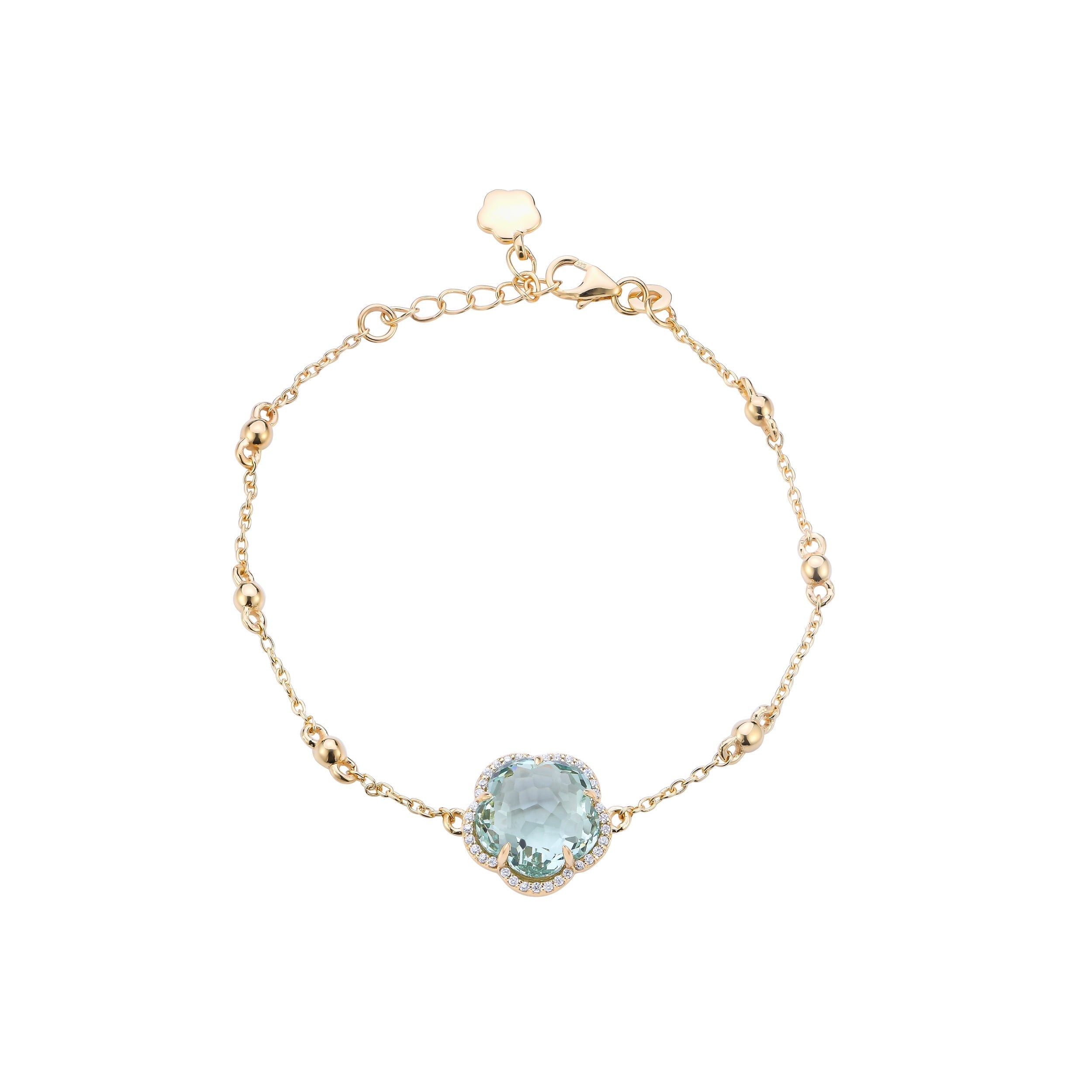 Bloom Prasiolite-Verre Bracelet