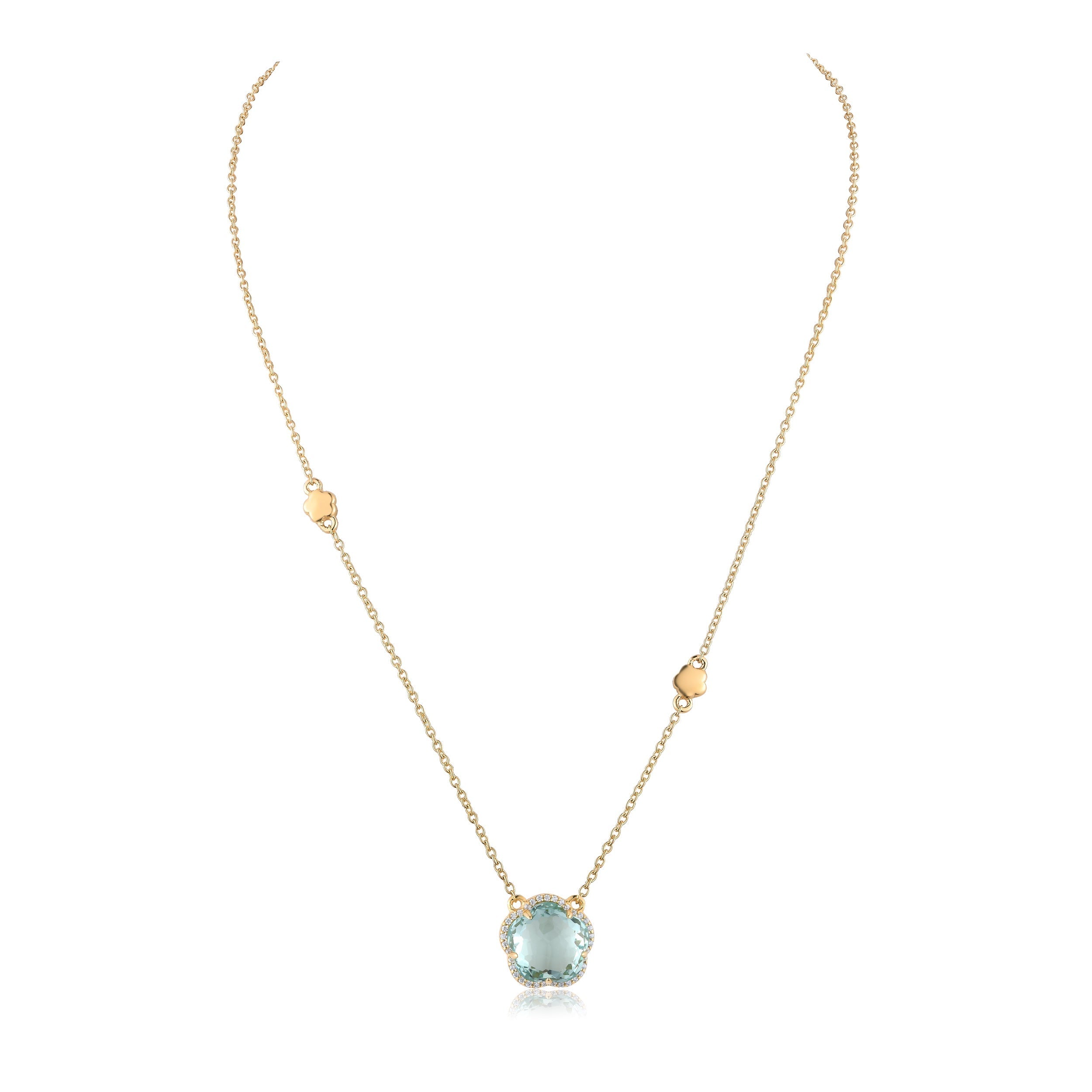 Bloom Prasiolite-Verre Pendant