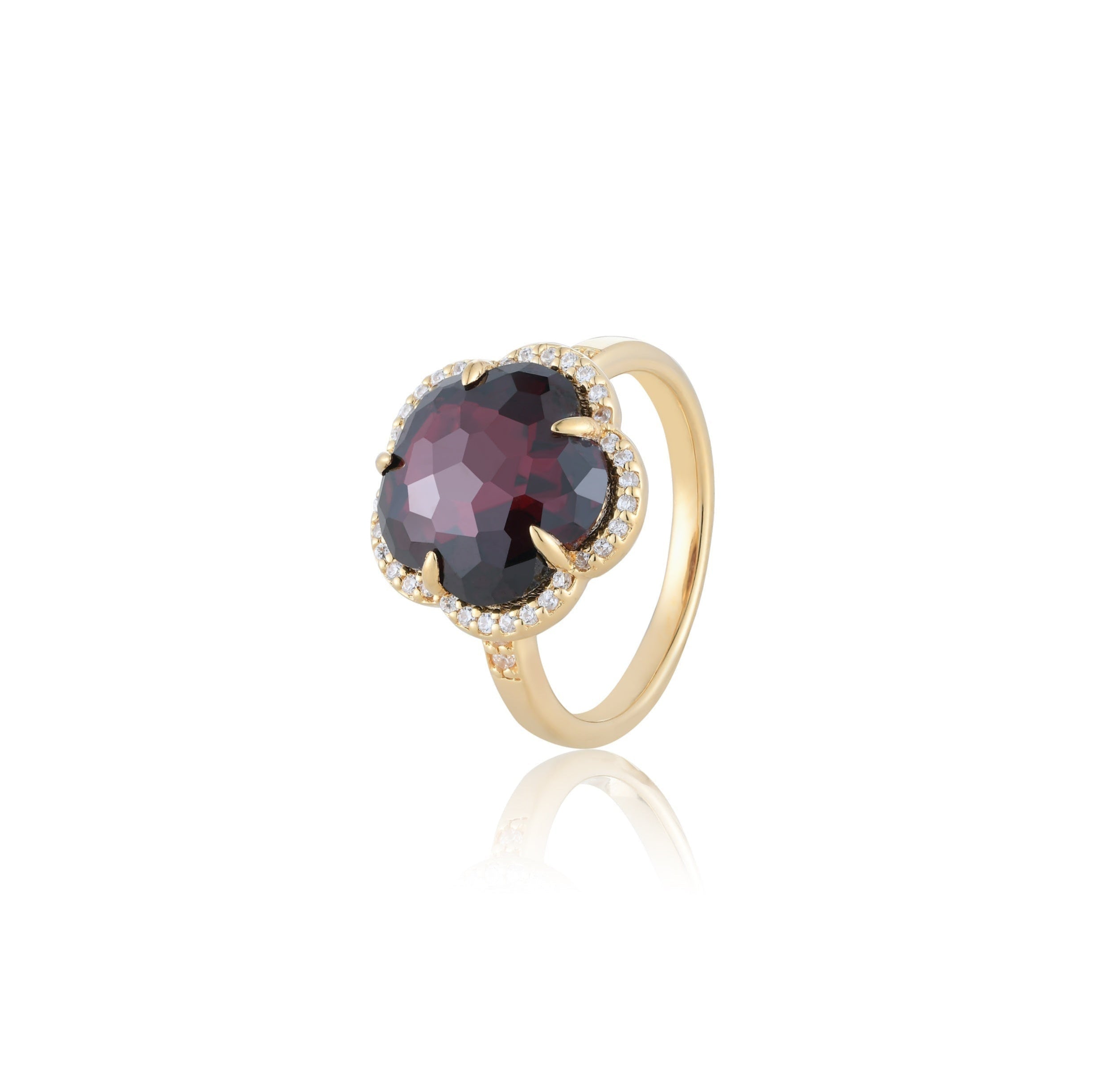 Bloom Red Garnet-Blaze Ring