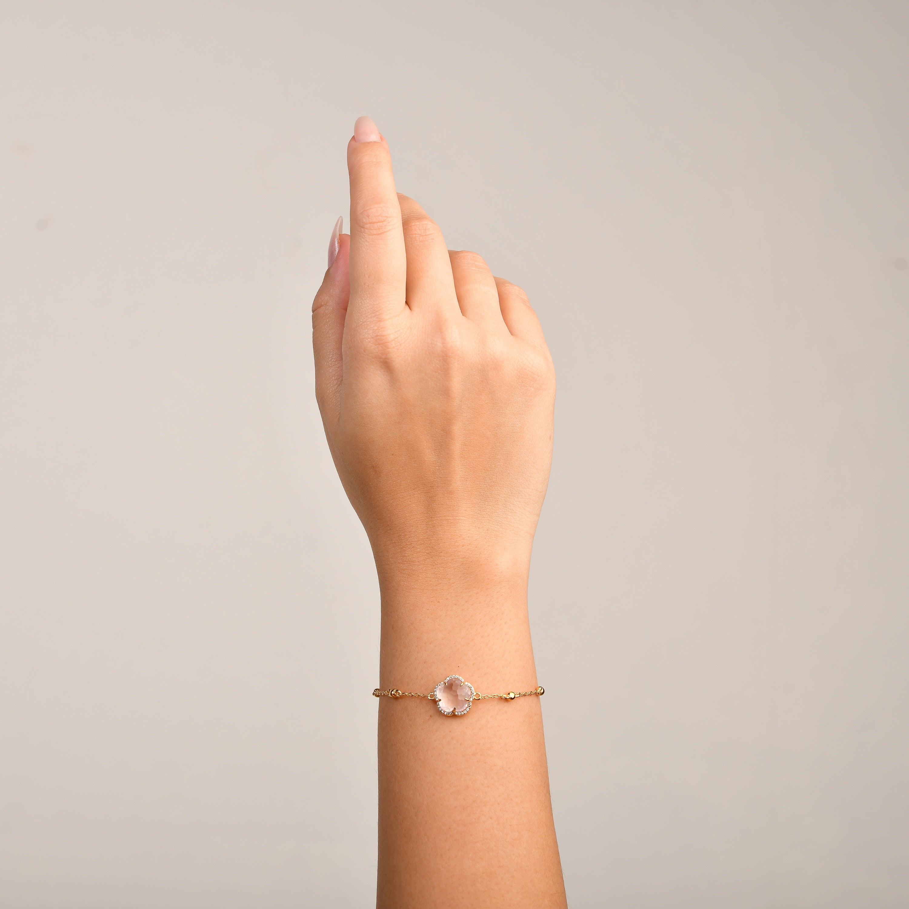 Bloom Rose Quartz Bracelet