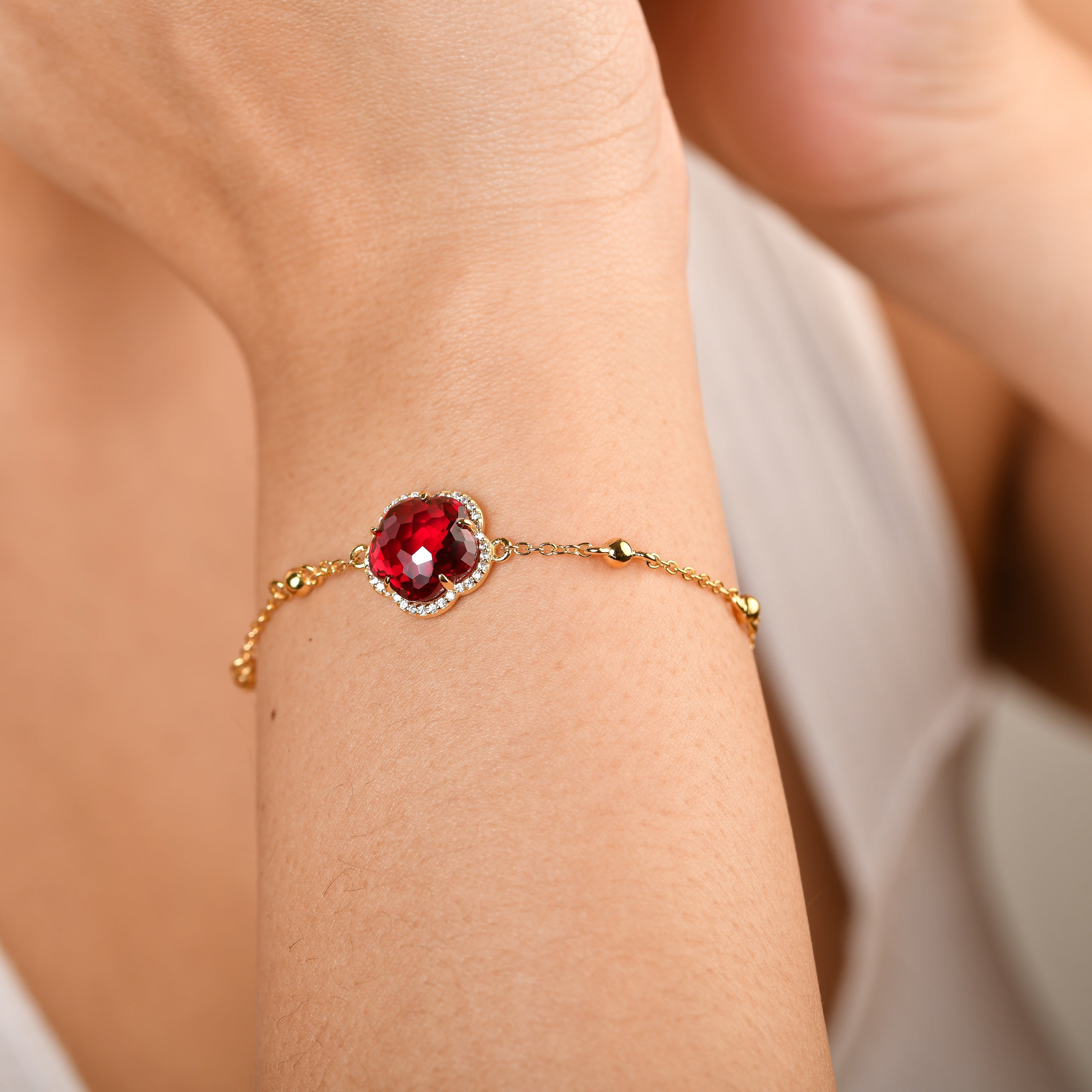 Bloom Ruby-Lume Bracelet