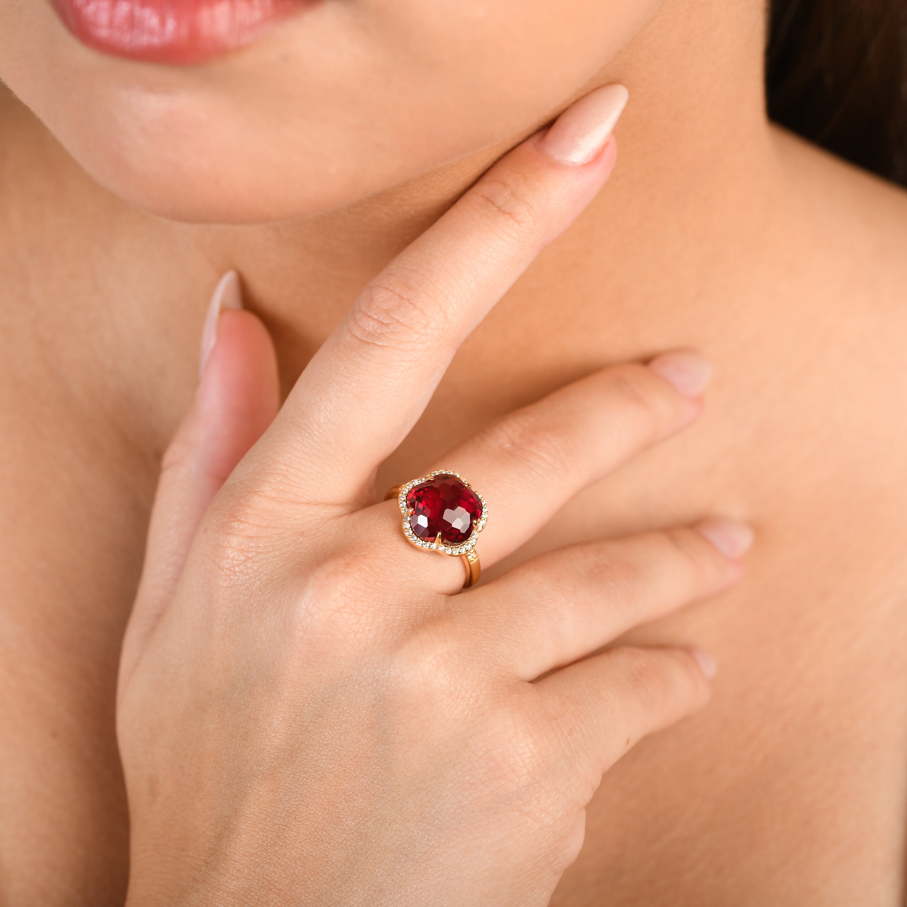Bloom Ruby-Lume Ring