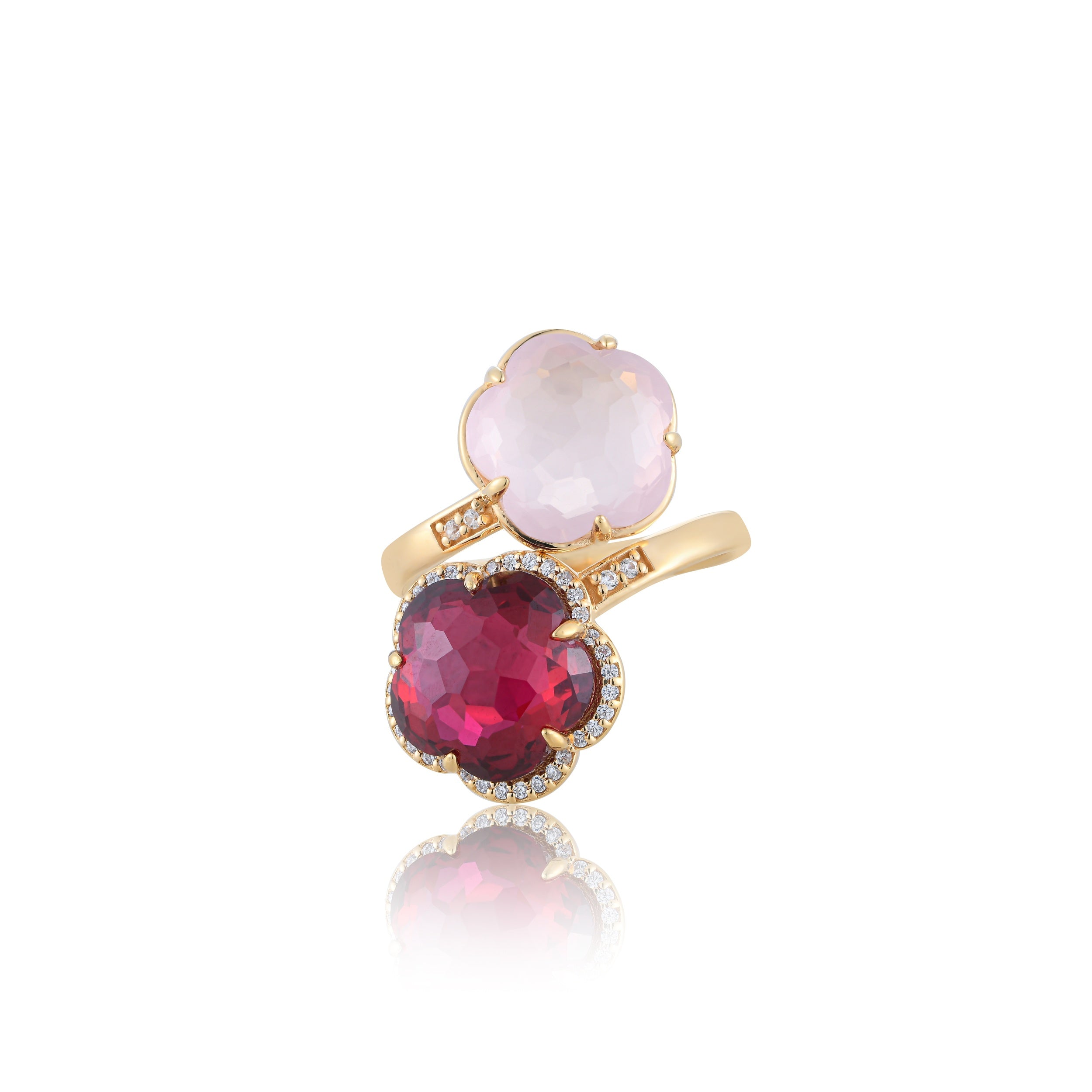 Bloom Twinstone Blush Ring