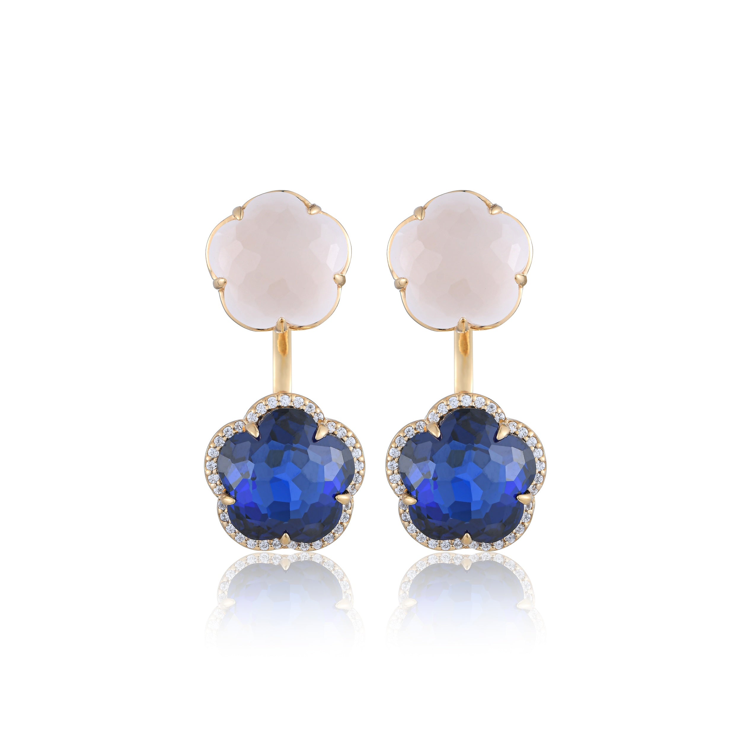 Bloom Twinstone Celeste Drop Earrings