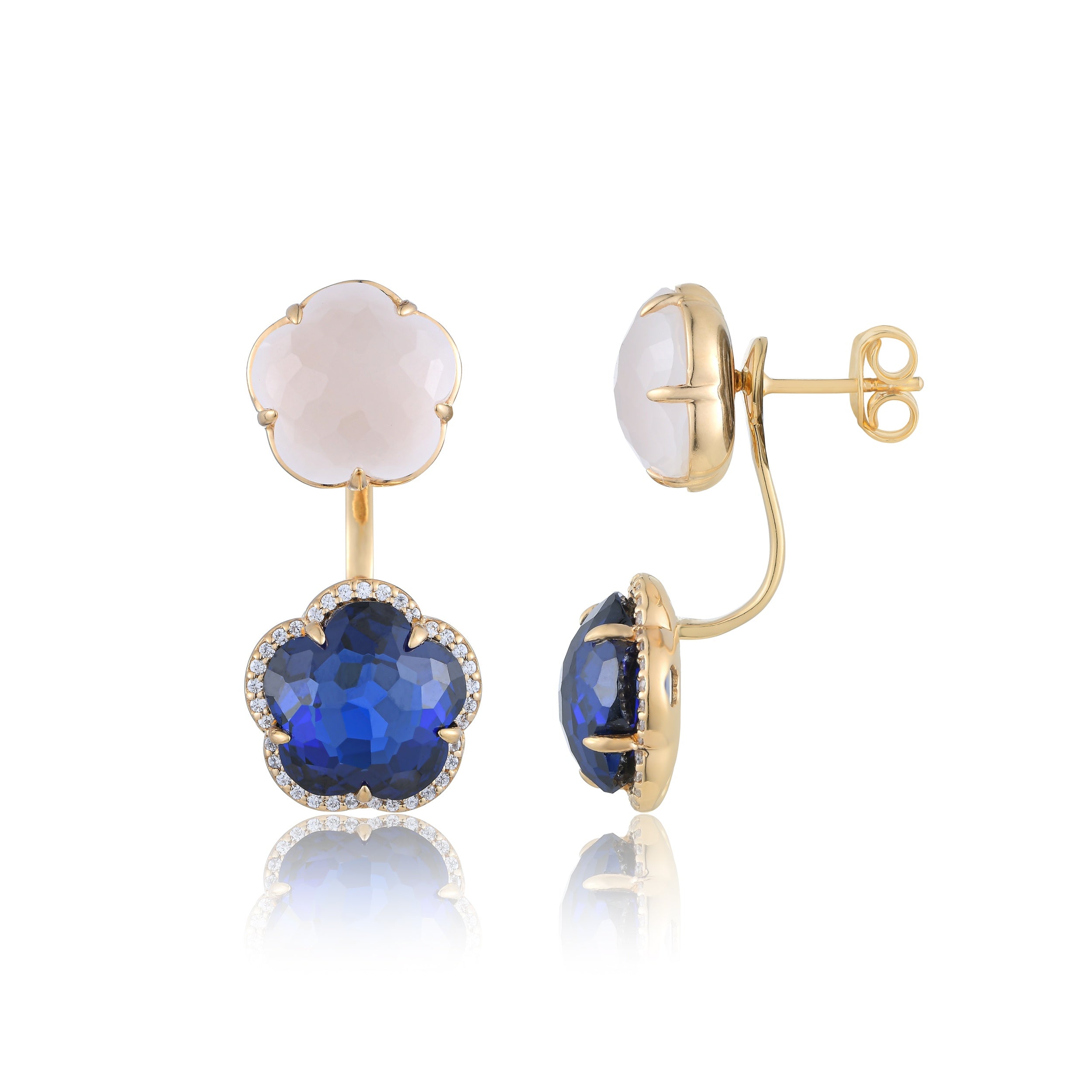 Bloom Twinstone Celeste Drop Earrings