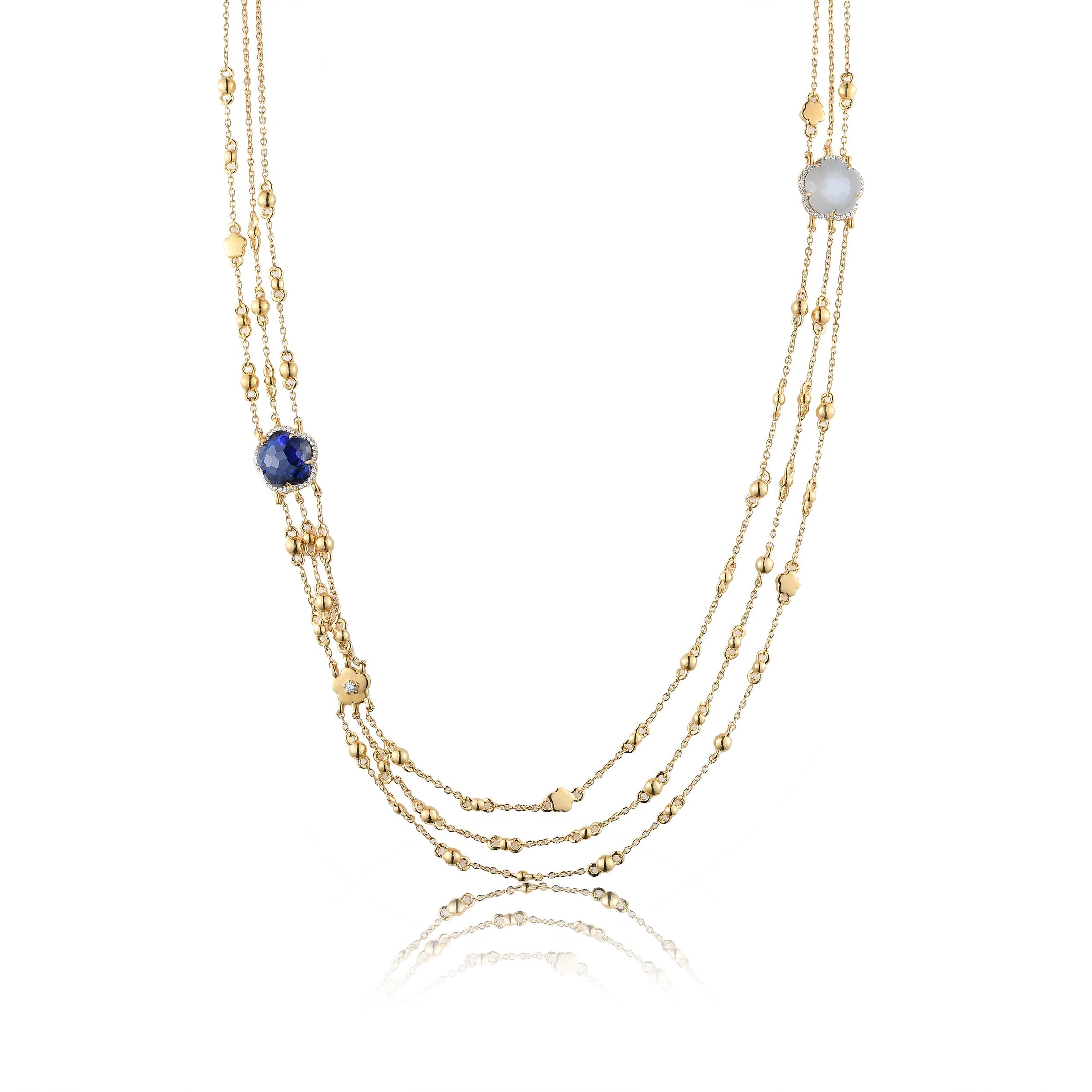 Bloom Twinstone Celeste Necklace