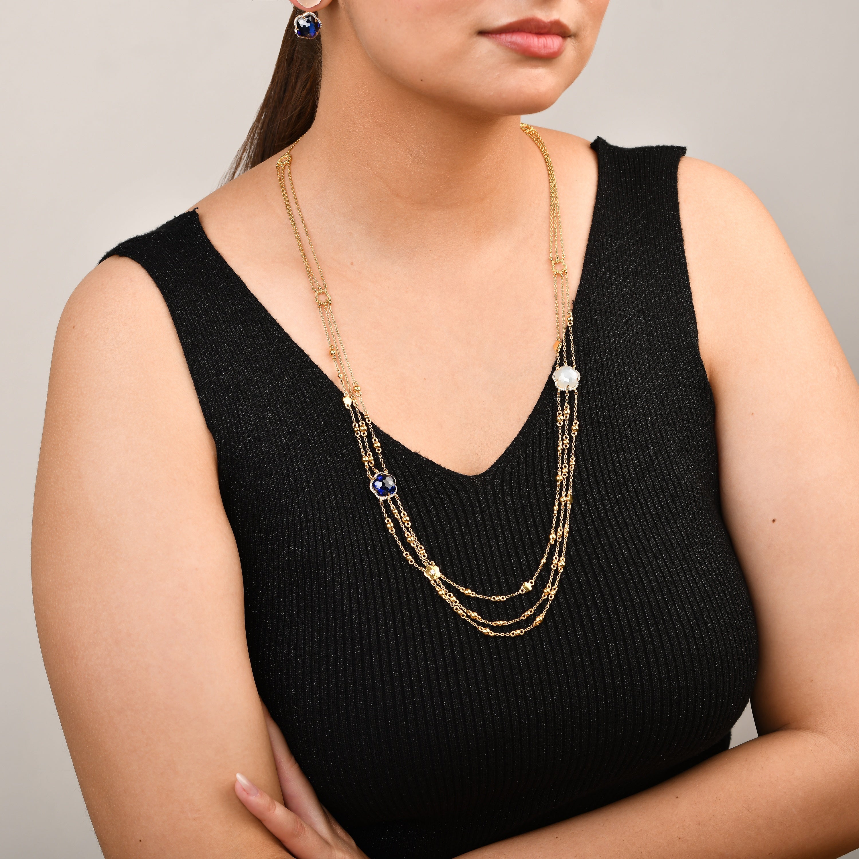 Bloom Twinstone Celeste Necklace