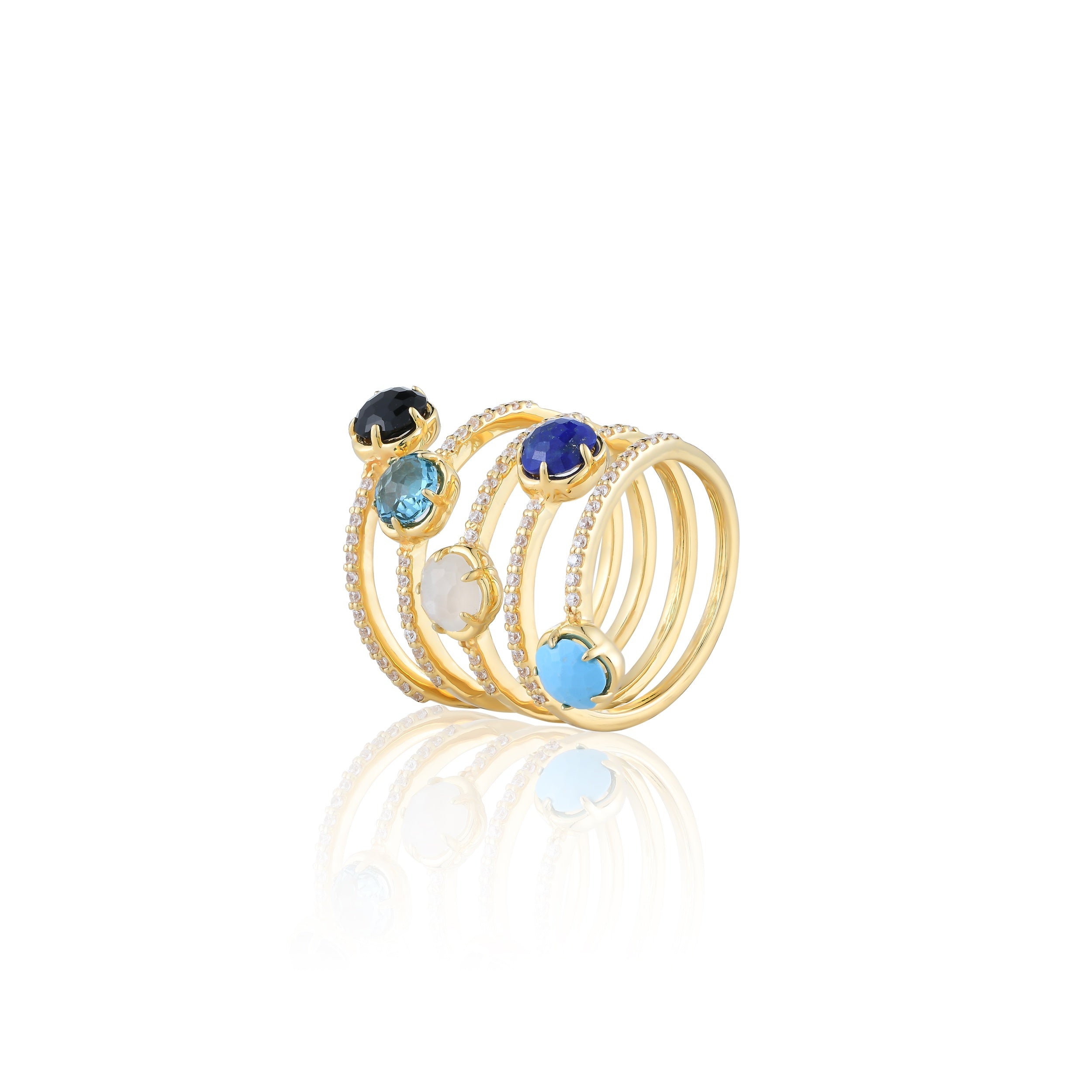 Blossom Azure Ring