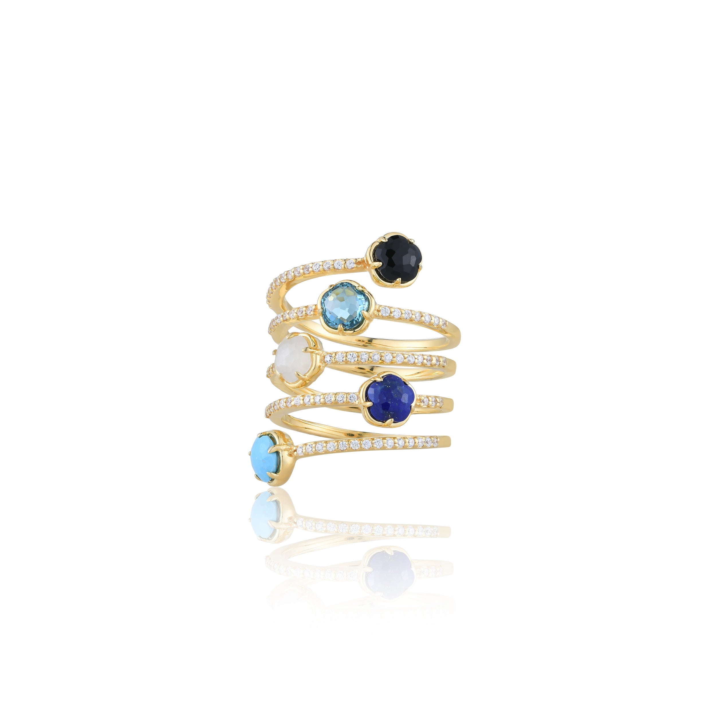 Blossom Azure Ring