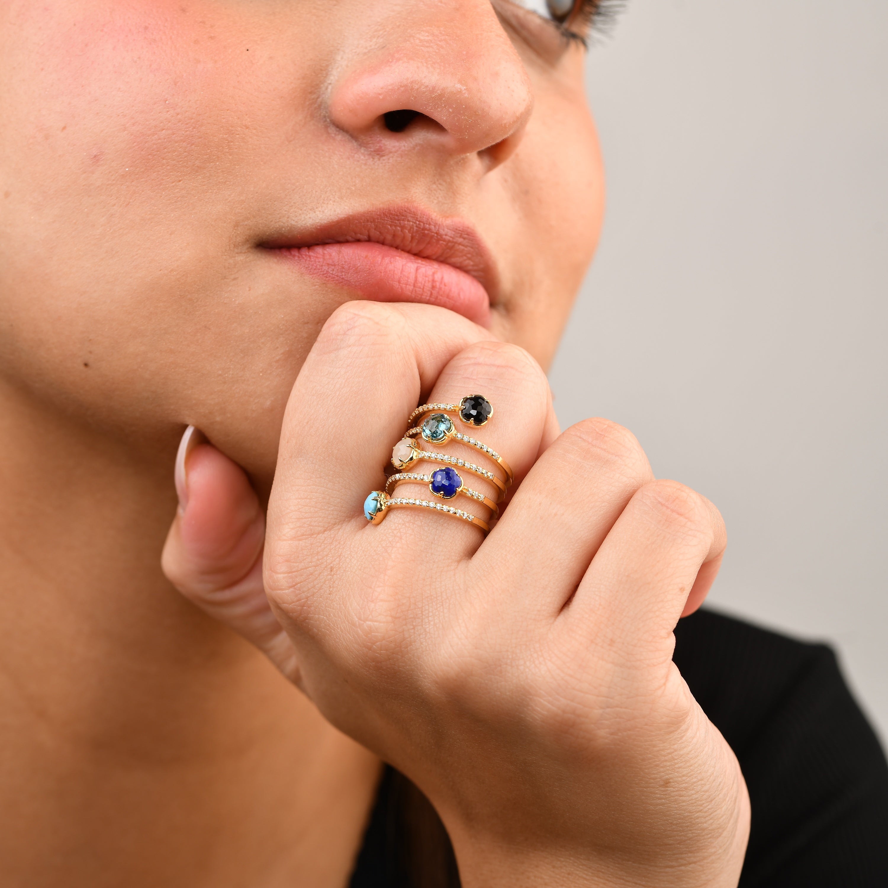 Blossom Azure Ring