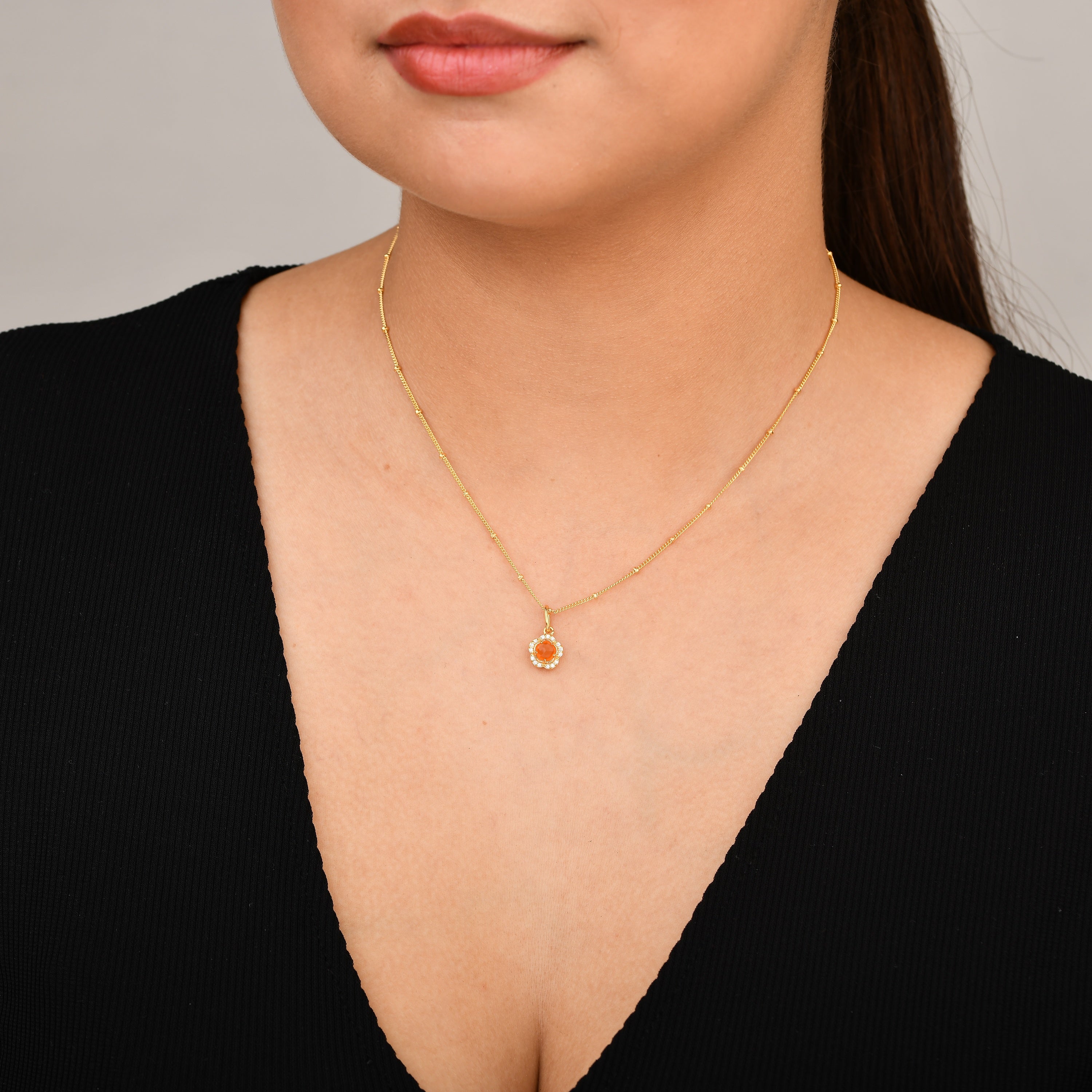 Blossom Carnelian Pendant