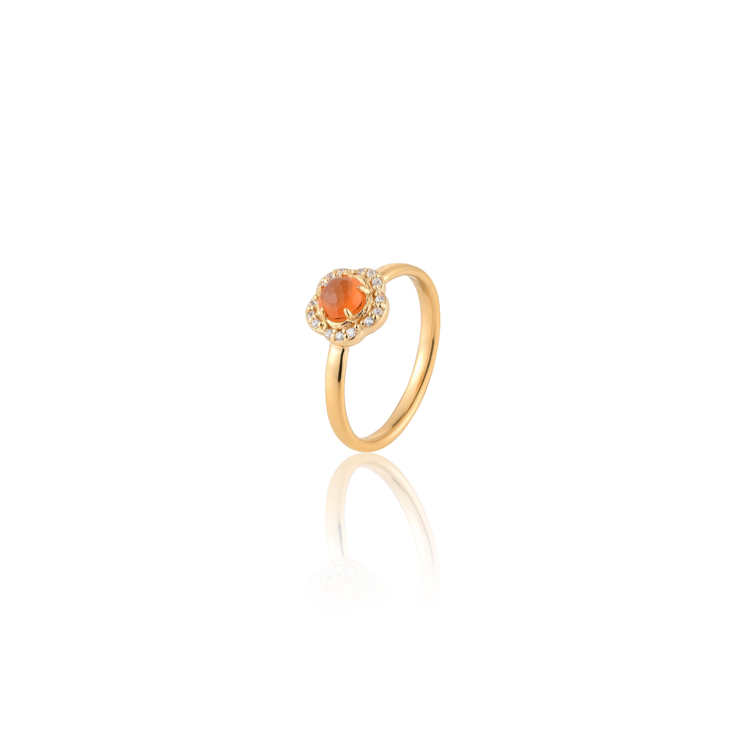 Blossom Carnelian Ring