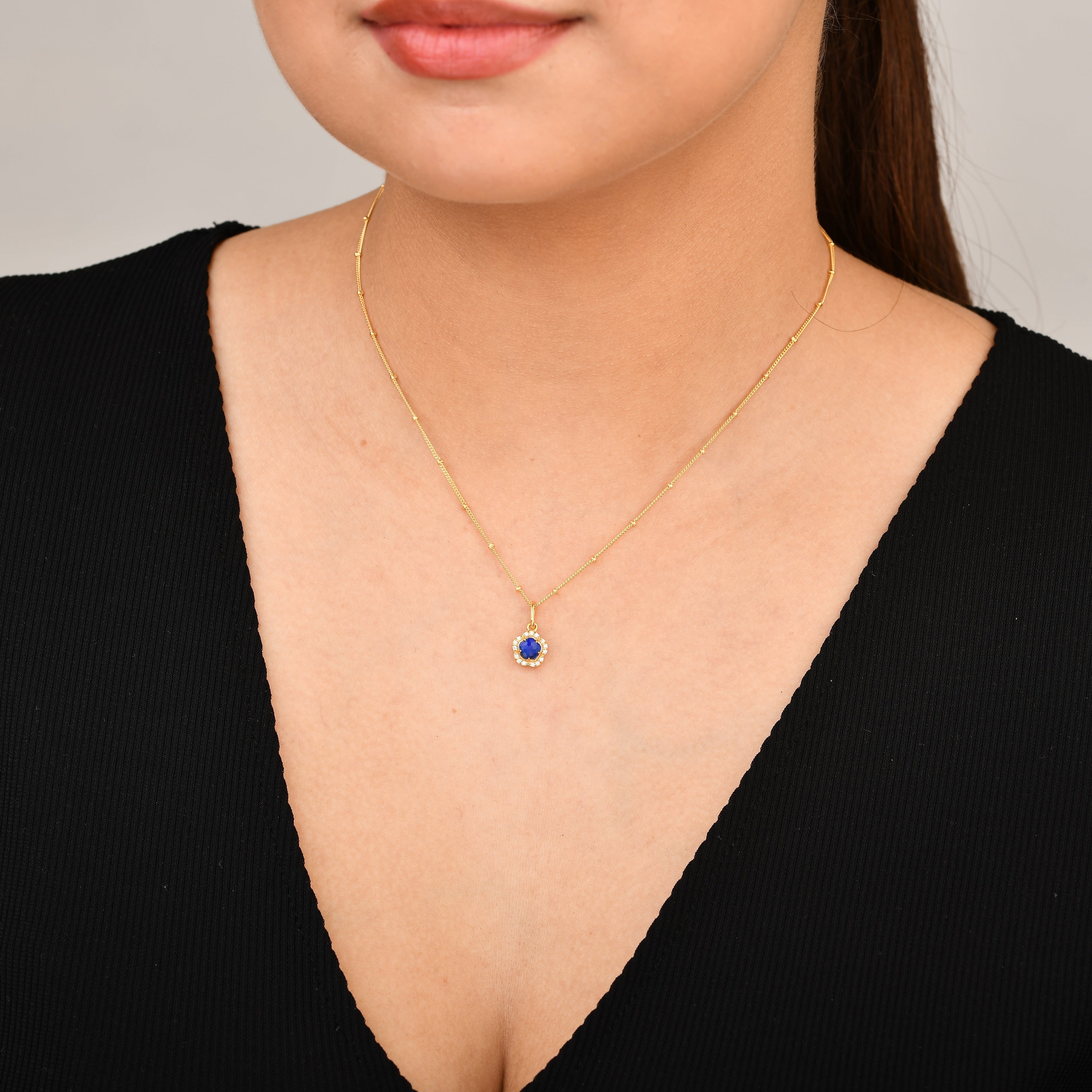 Blossom Lapis Lazuli Pendant