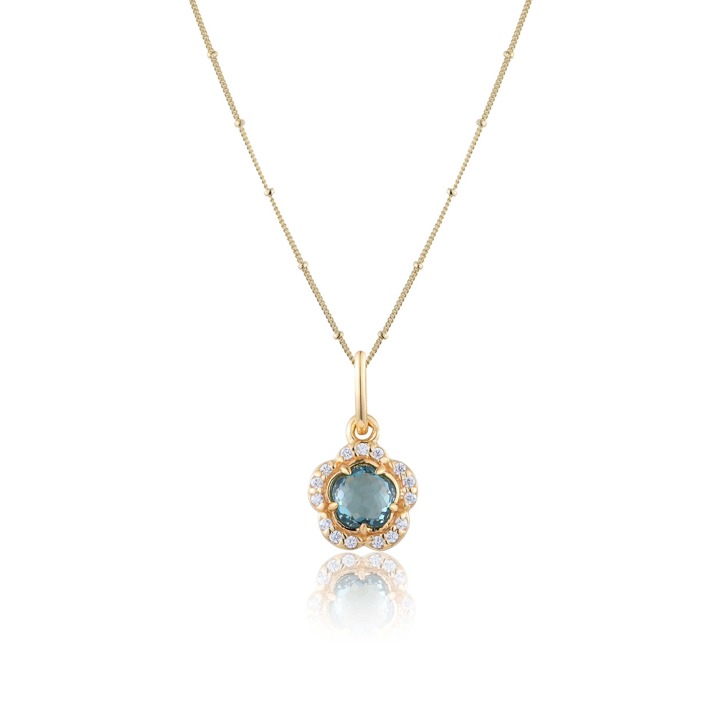 Blossom London Blue Gem Pendant