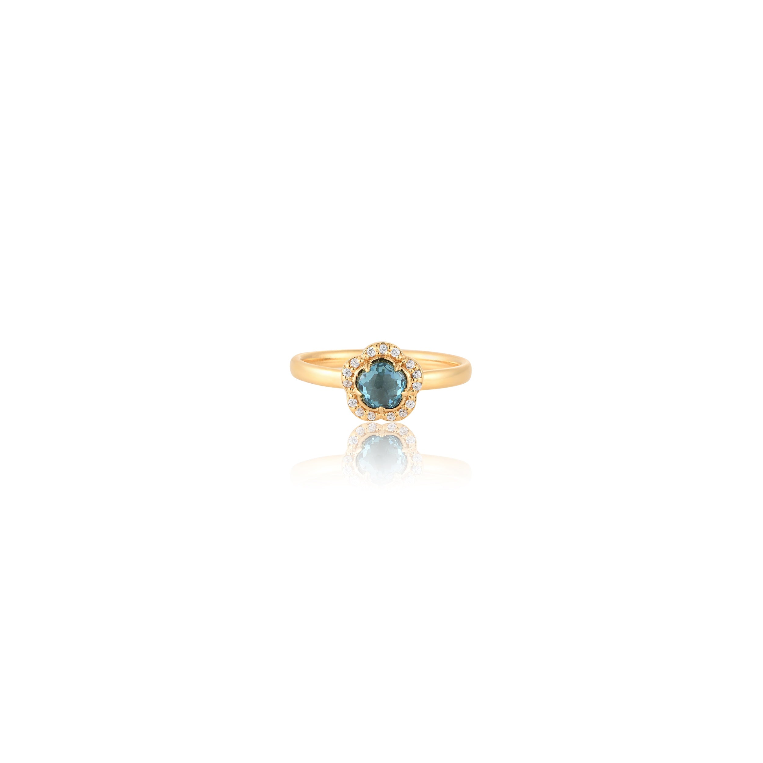 Blossom London Blue Gem Ring