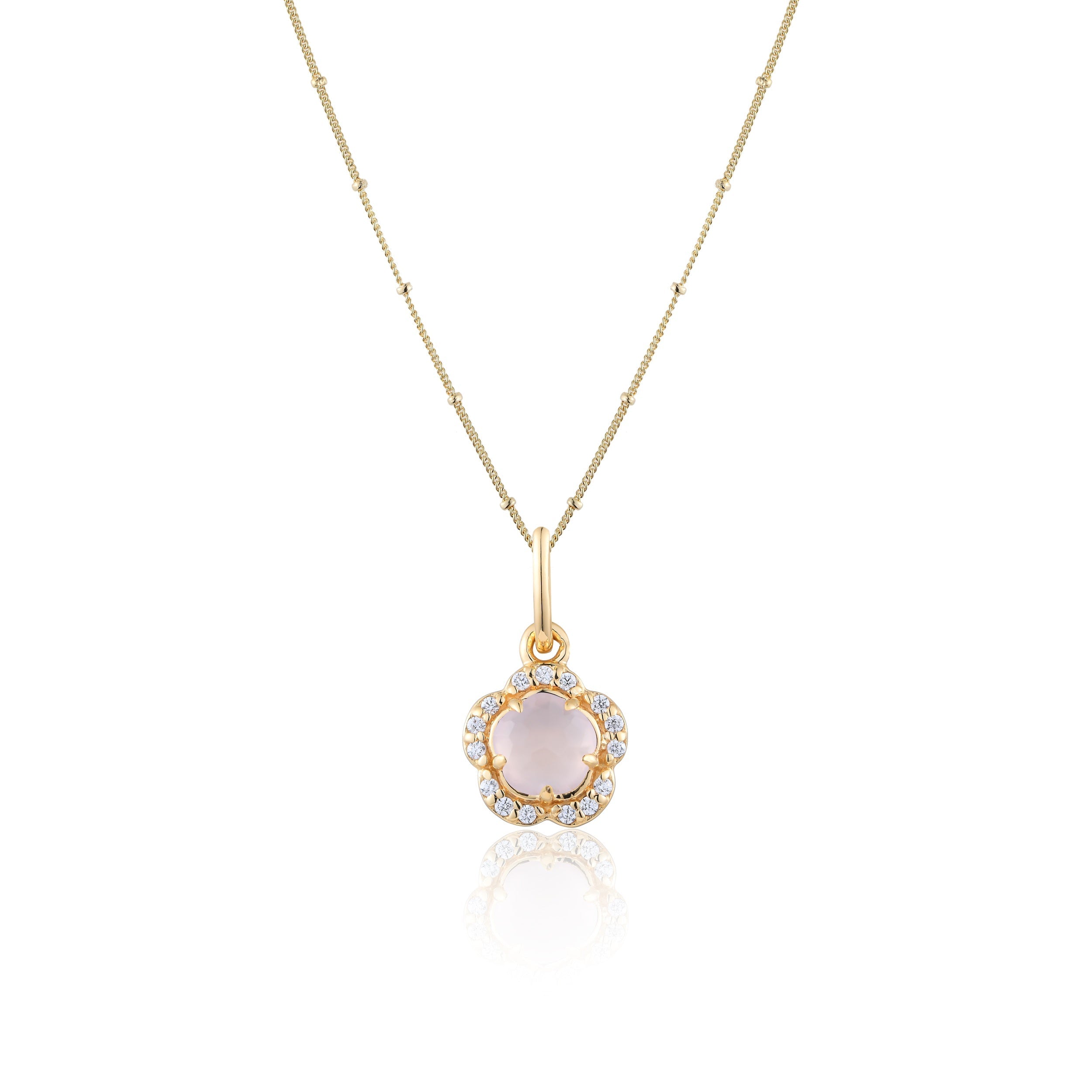 Blossom Pink Chalcedony Pendant