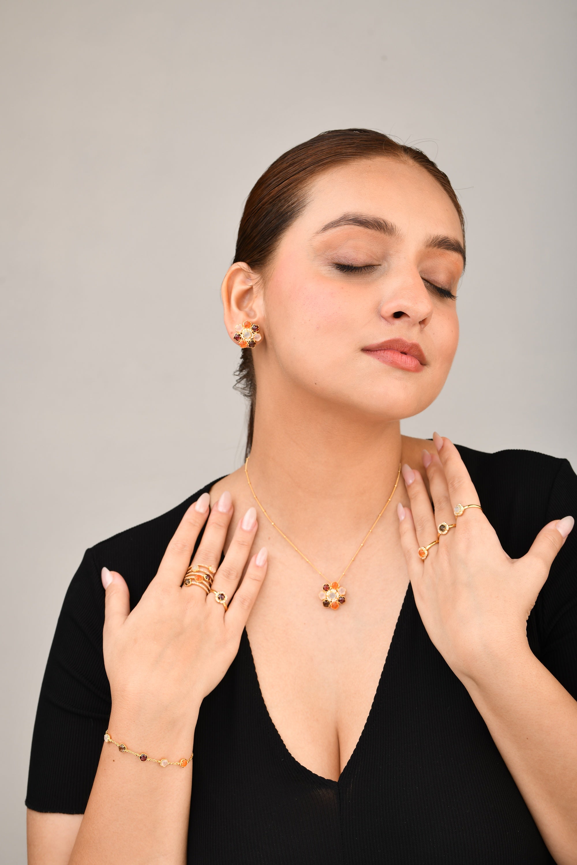 Blossom Smoky Quartz Ring