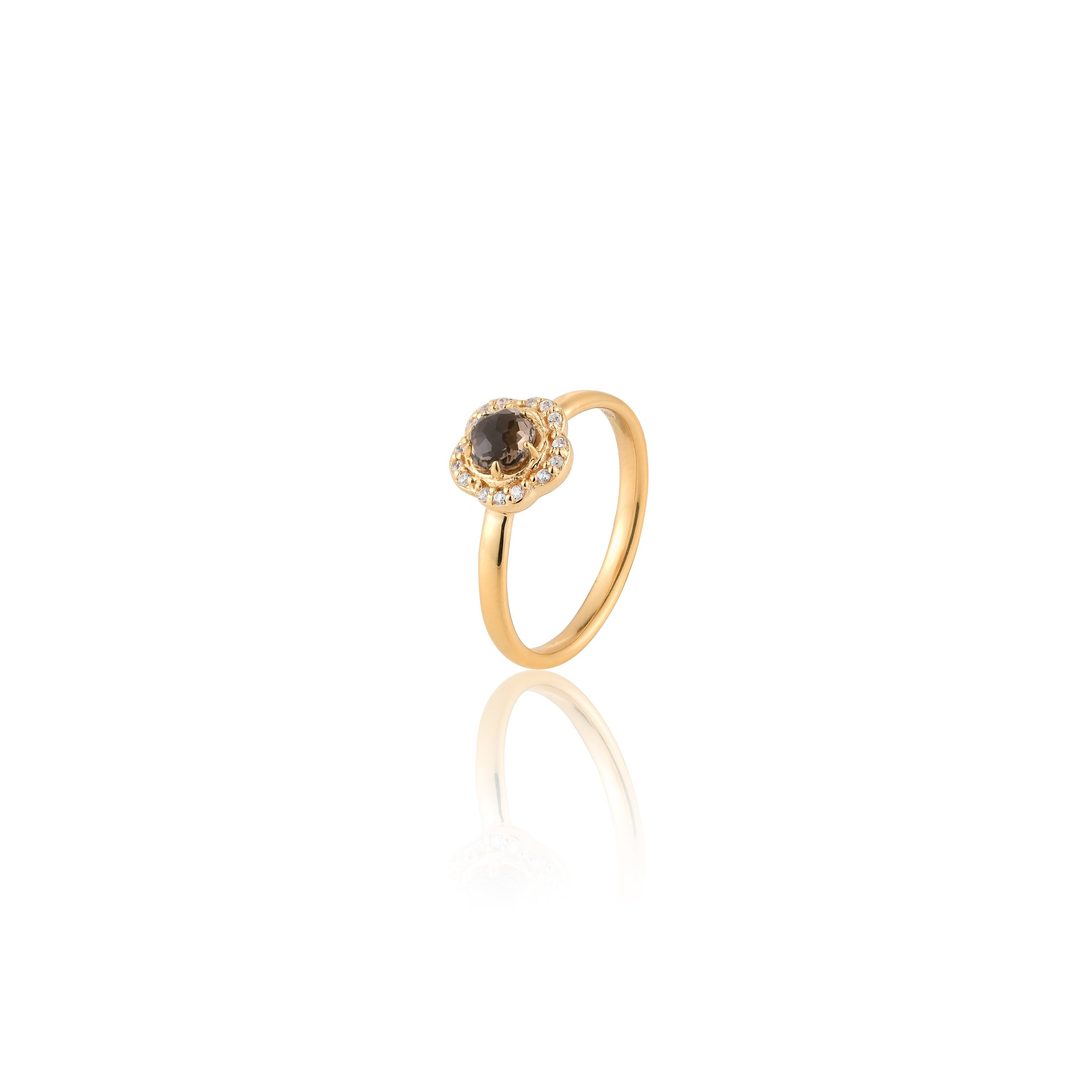 Blossom Smoky Quartz Ring