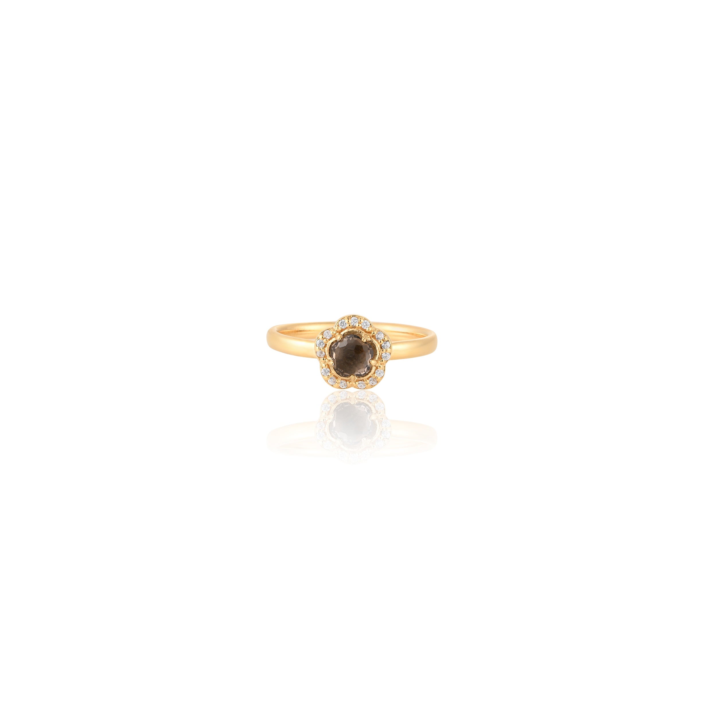 Blossom Smoky Quartz Ring
