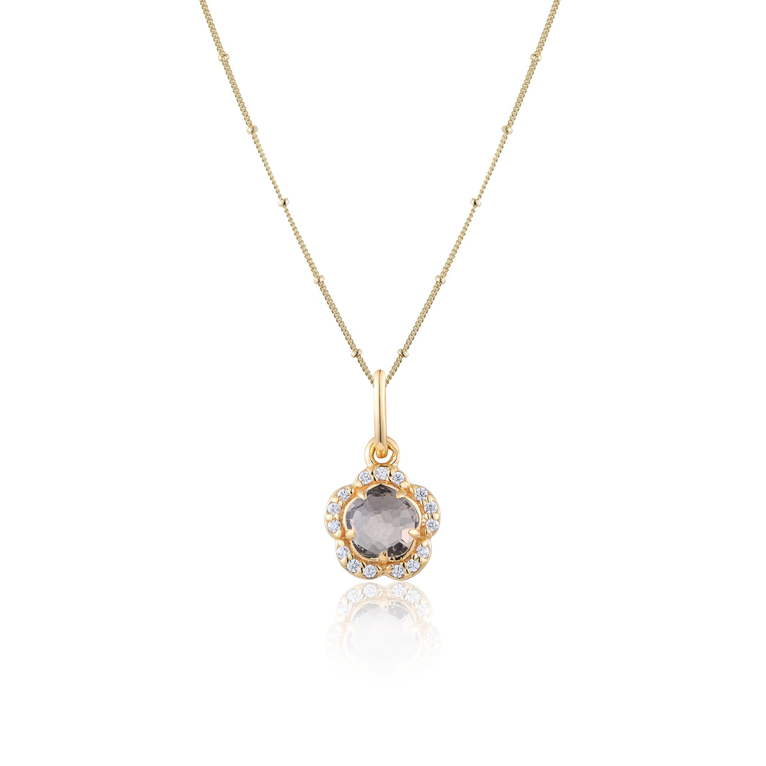 Blossom Smoky Quartz Pendant
