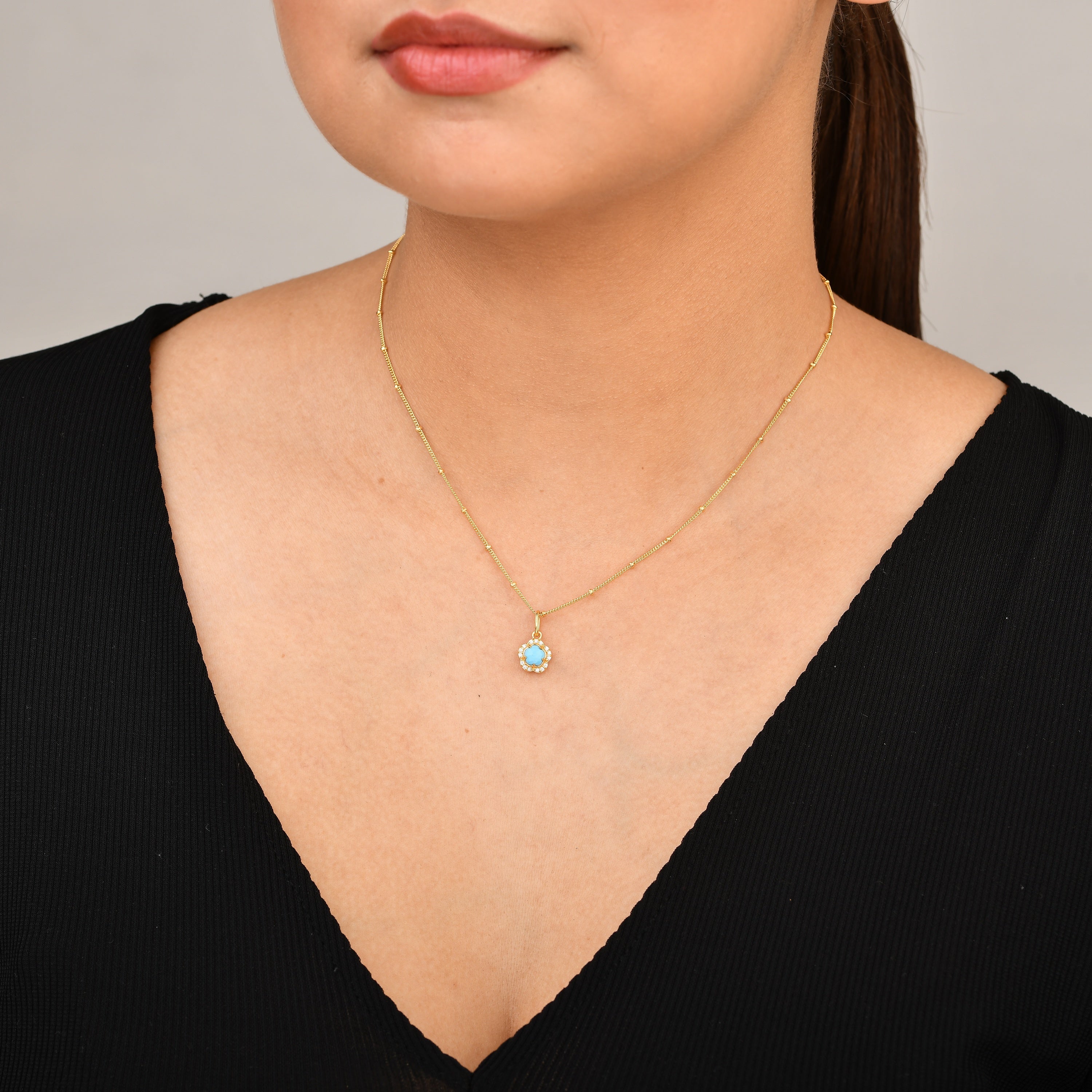 Blossom Turquoise Pendant