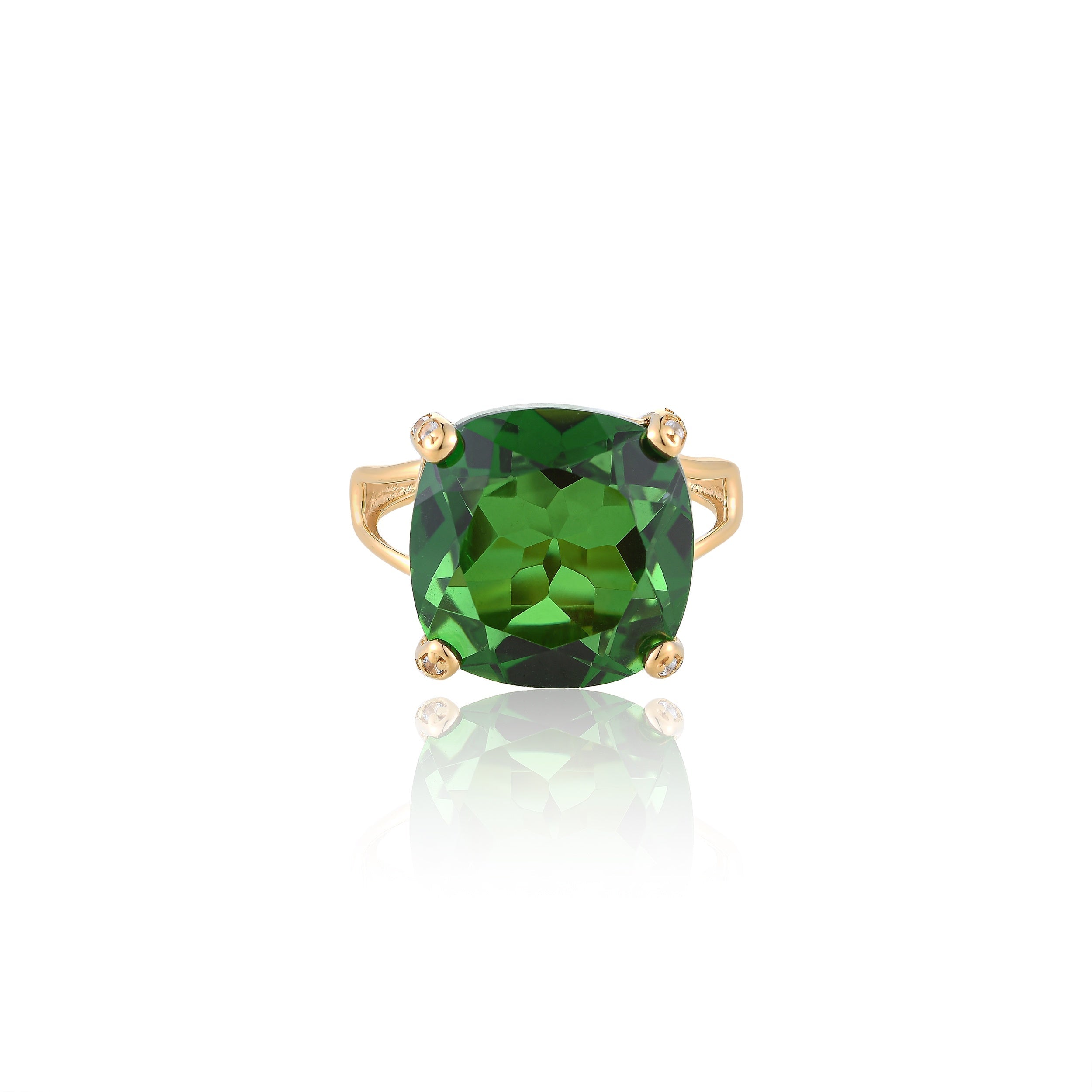 Cypress Chrome Diopside Quartz Ring