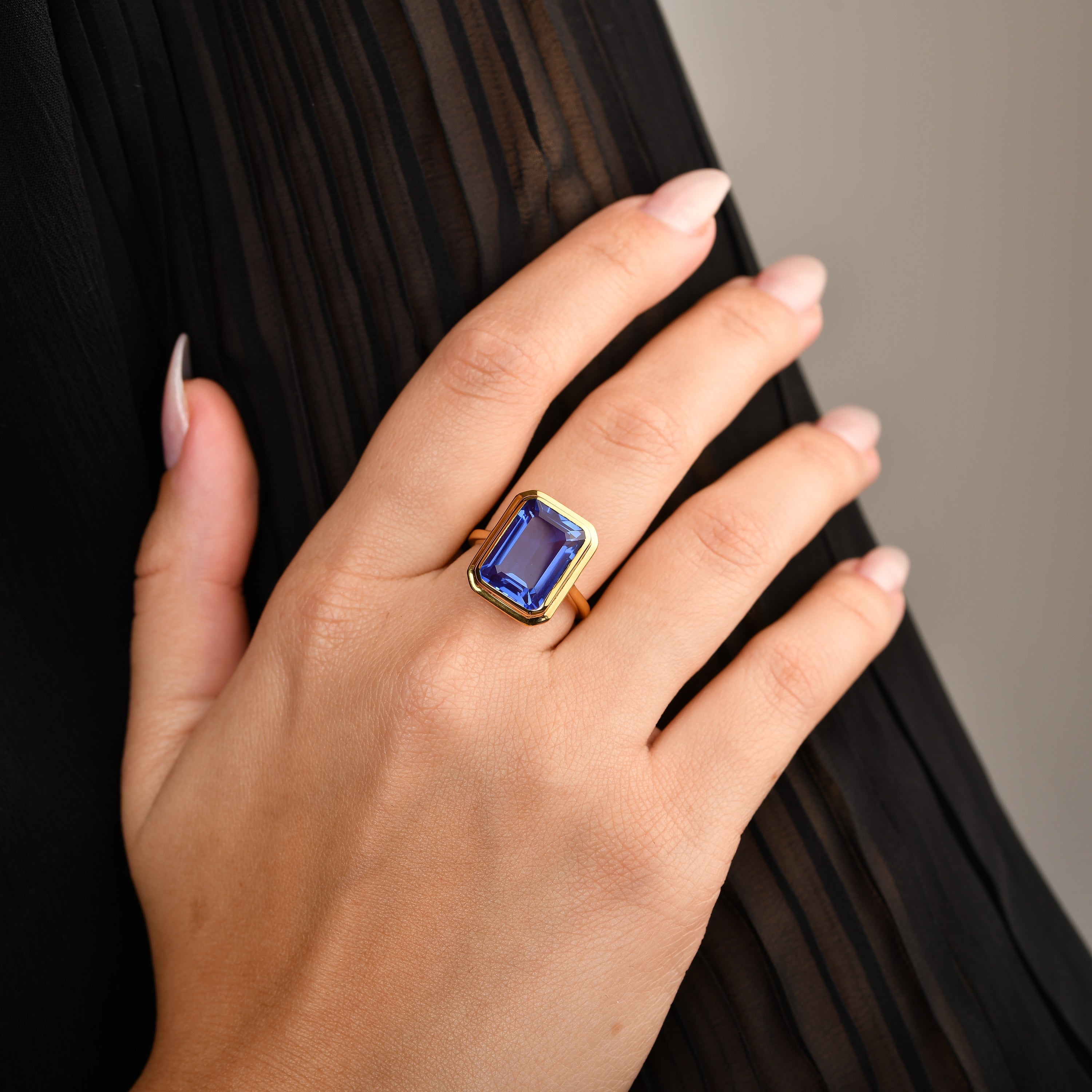 Elysian Tanzanite Quartz Ring