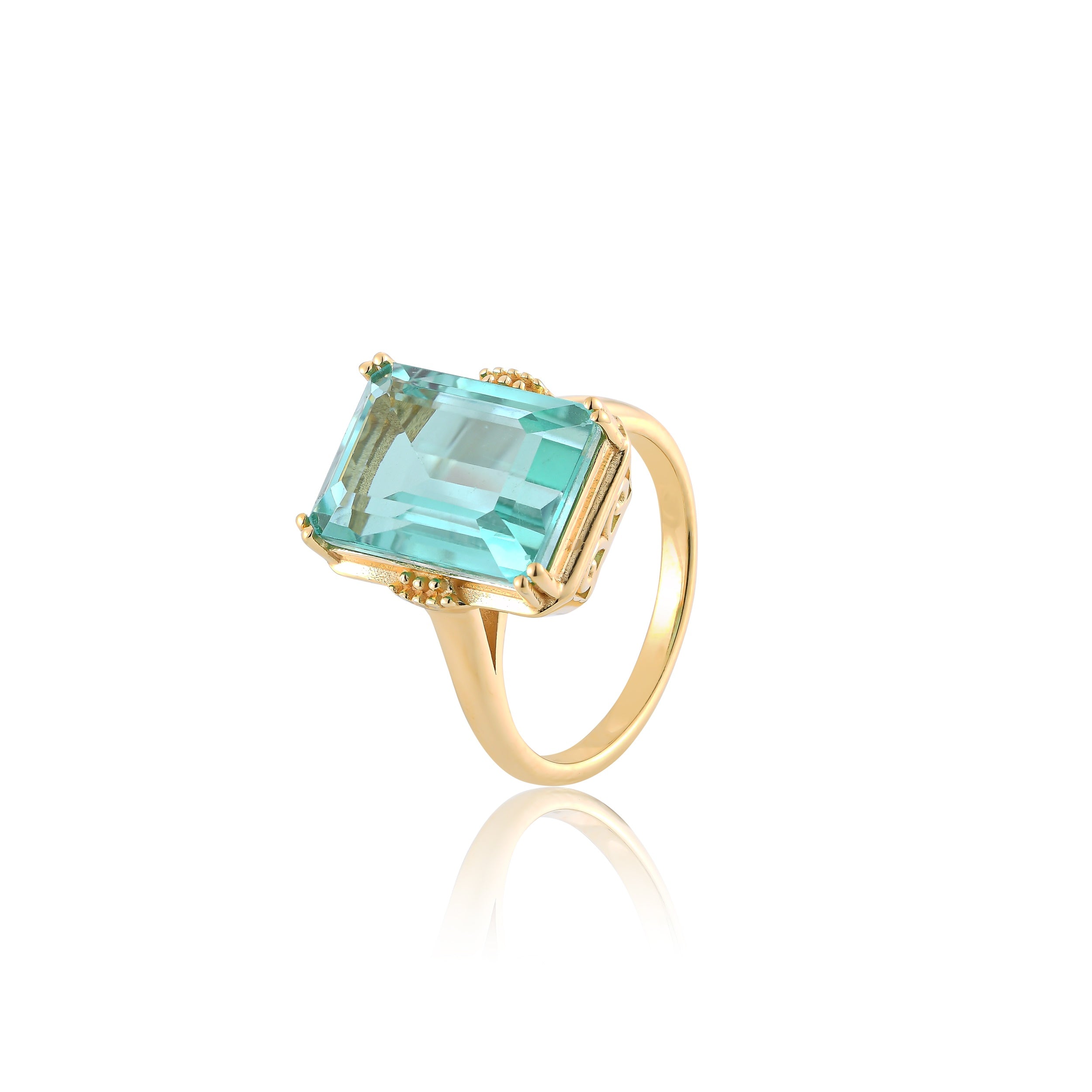 Lagoon Ferngreen Quartz Ring