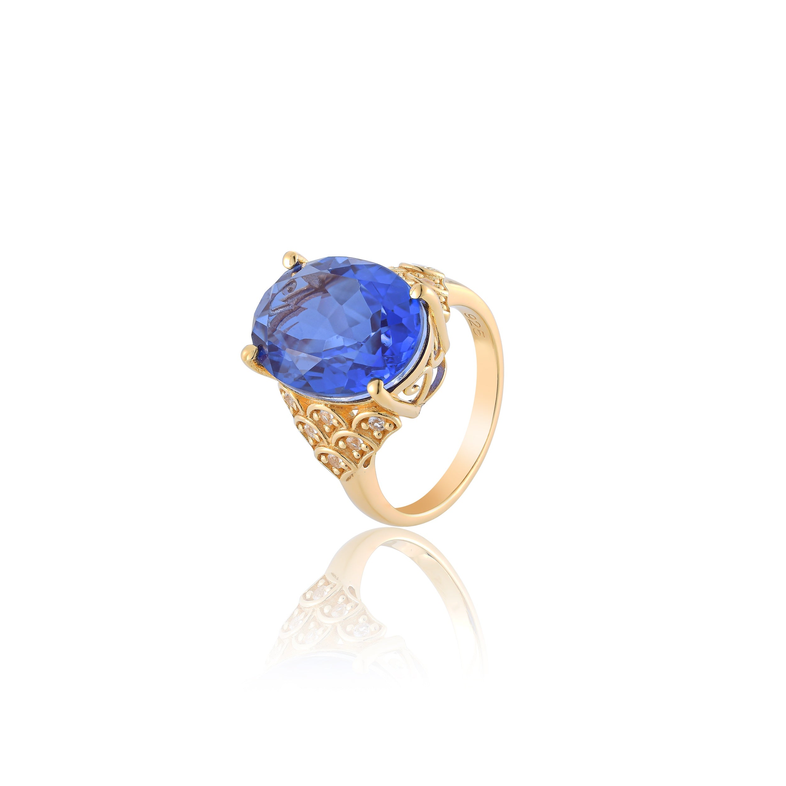 Oceania Tanzanite Quartz Ring