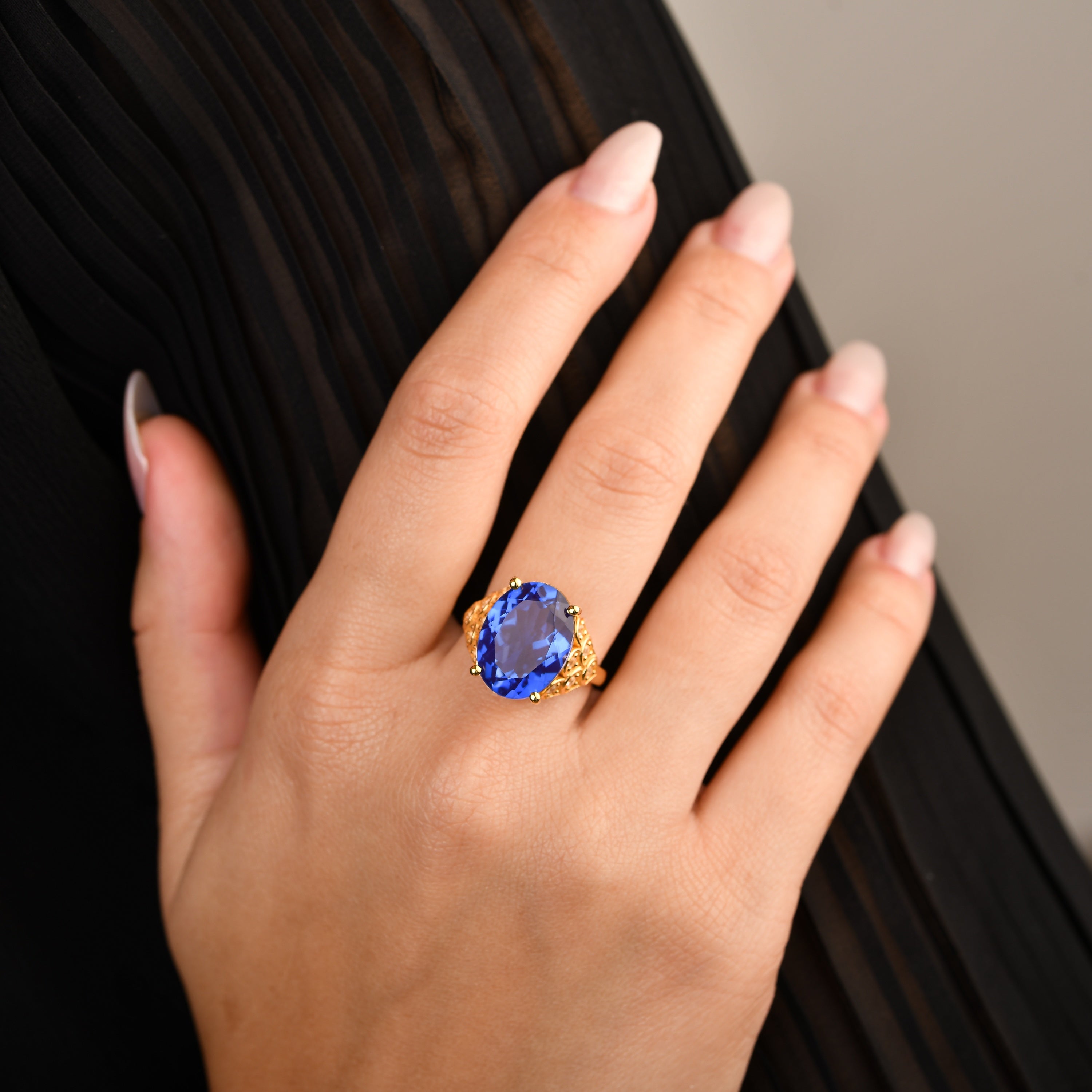 Oceania Tanzanite Quartz Ring